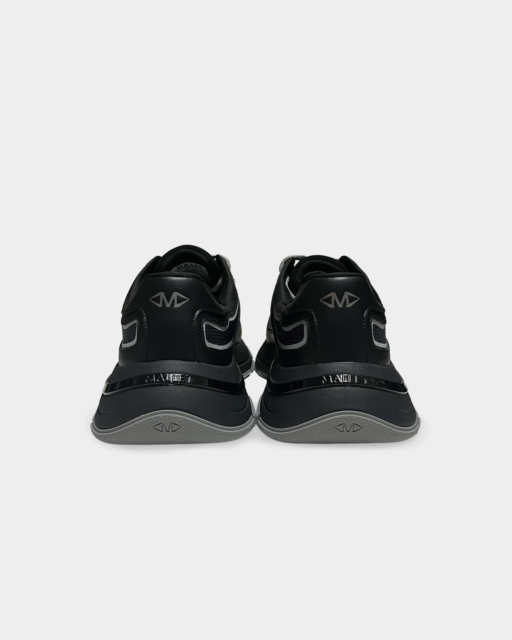 Mallet Men's Alton Black Chrome Sneaker | MLA26P-BKS