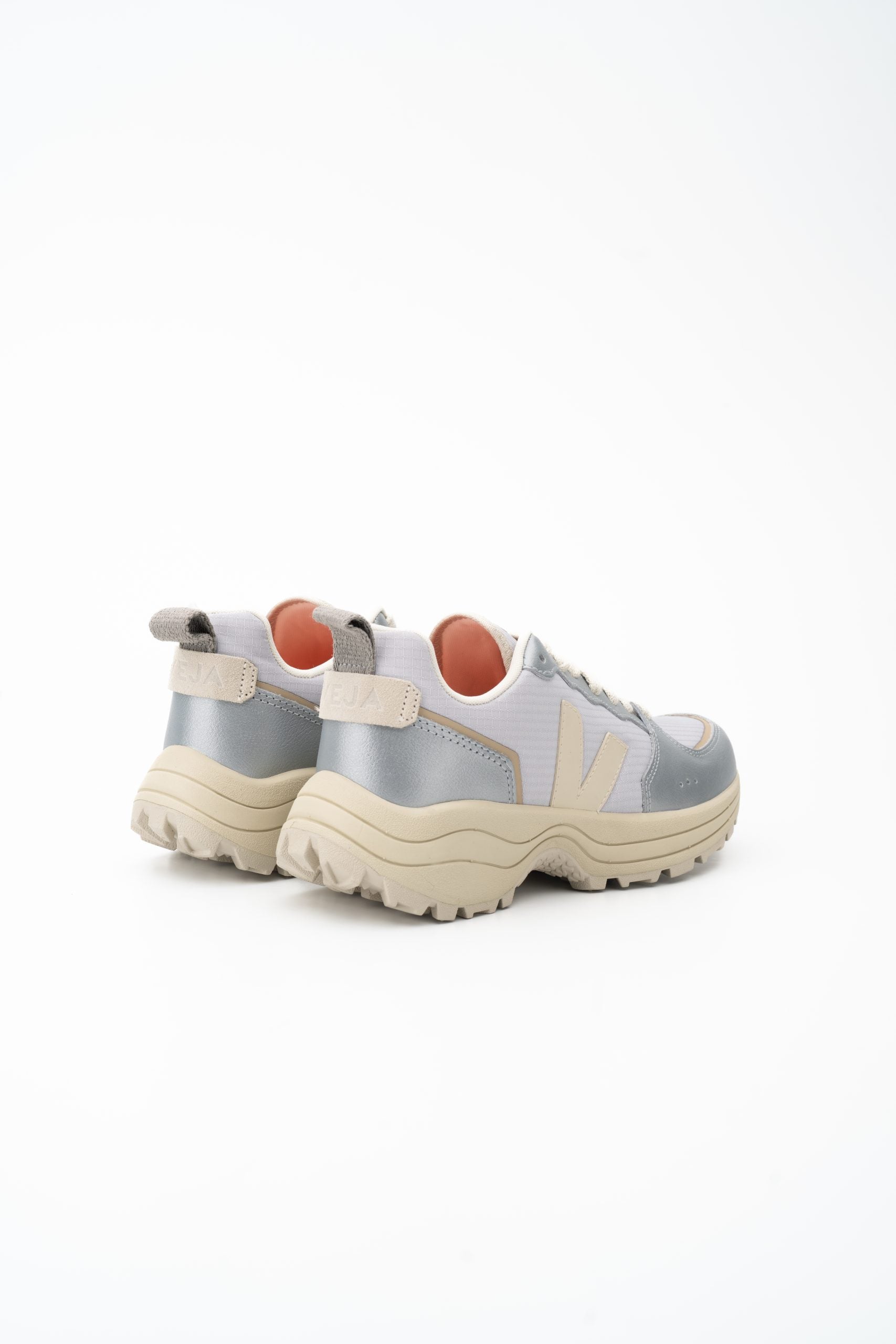 Veja Ladies Venturi II Ripstop Sneaker VR1920529A Pearl Pierre Inox