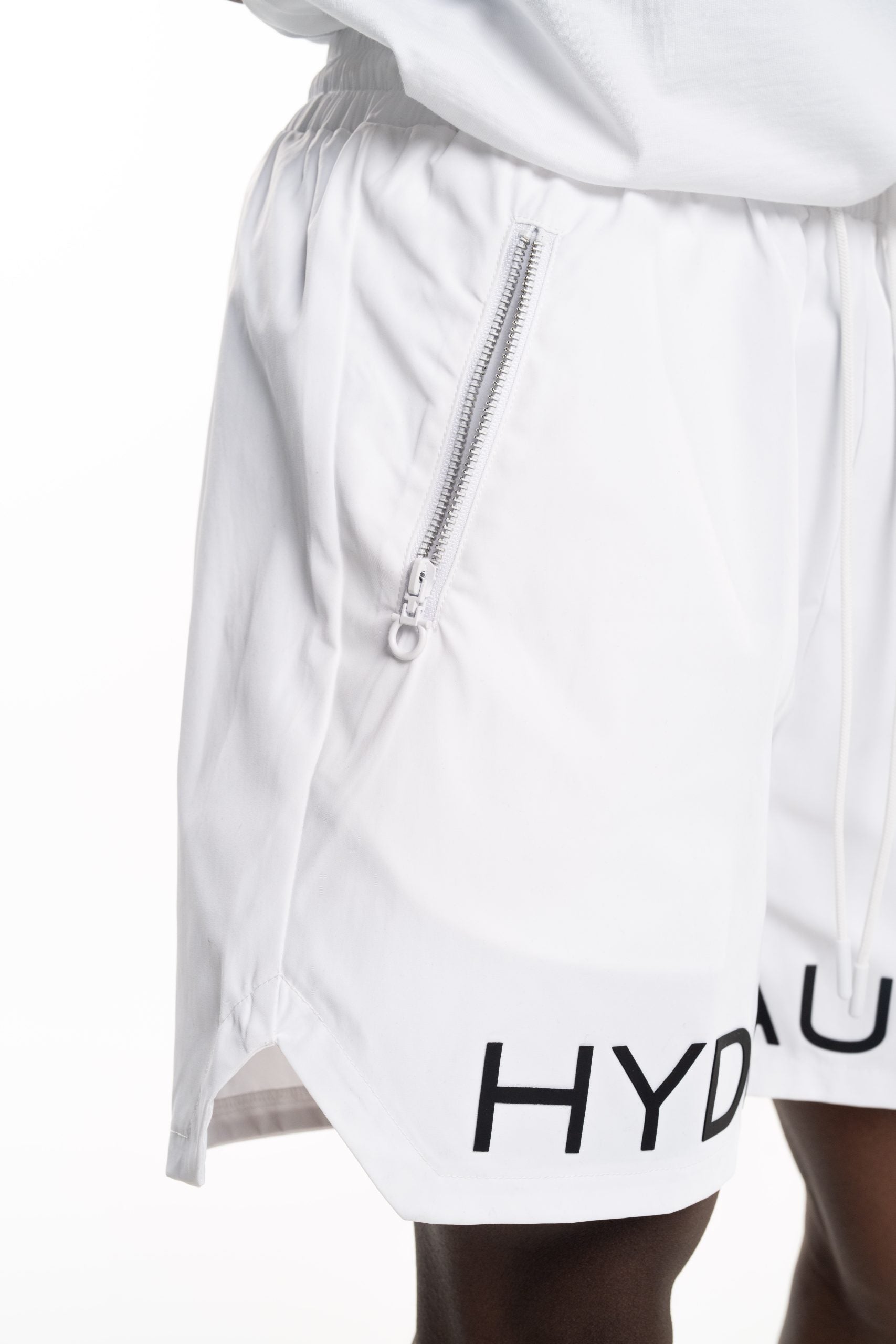 Hydraulics Logo Shorts White |
