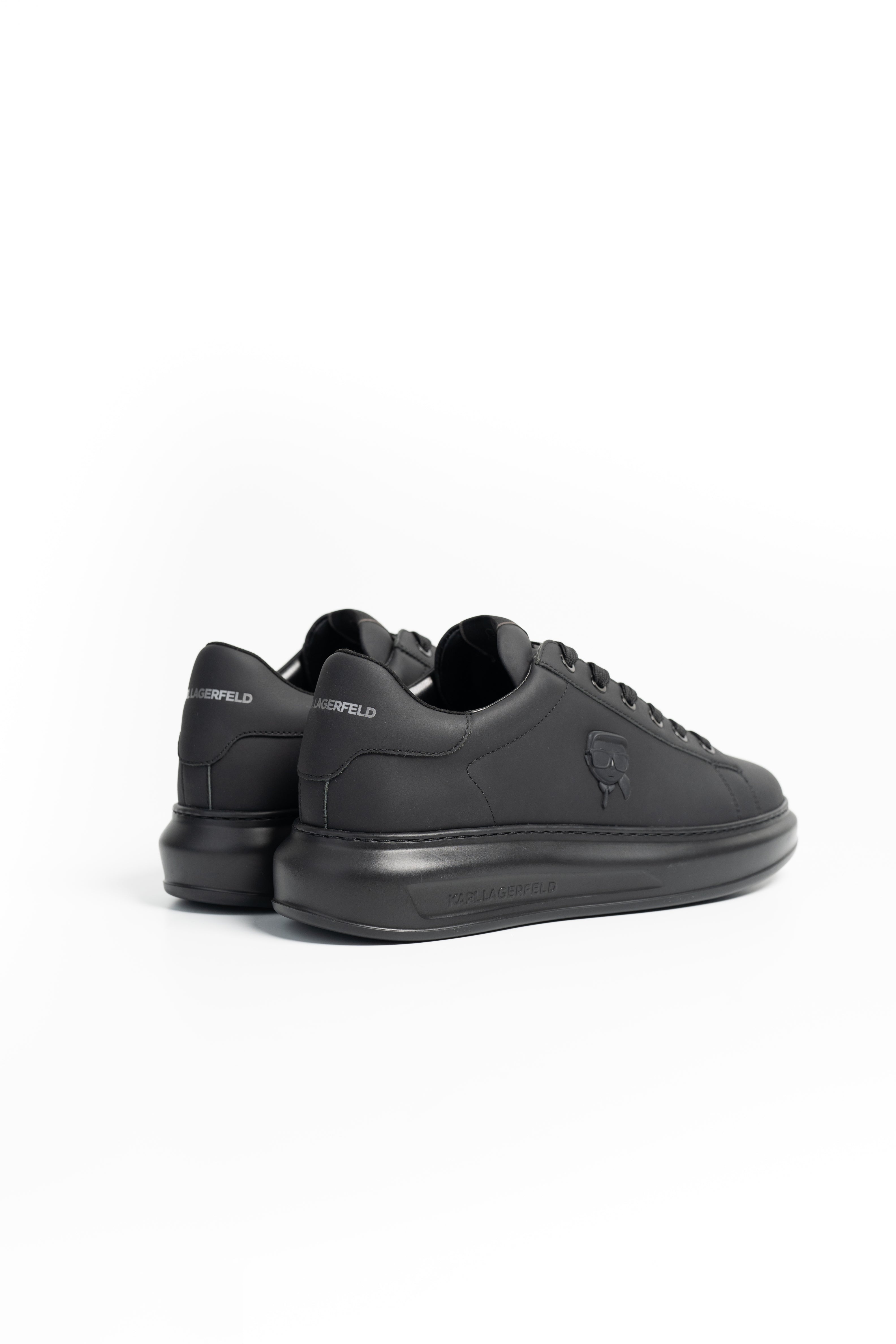 Core) Karl Lagerfeld Men's Kapri NFT Relief Coated Lo Lace Black
