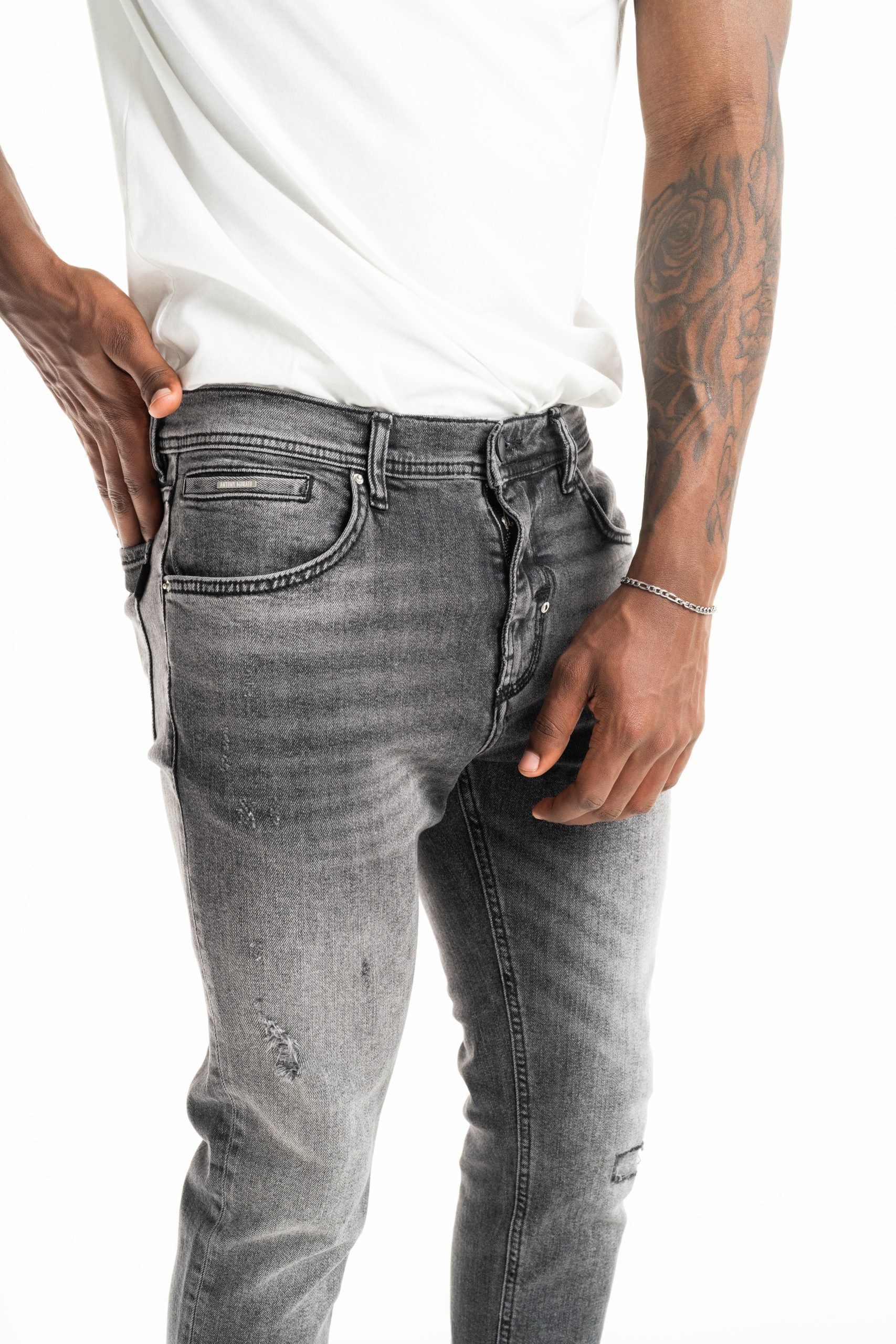 Antony Morato  Denim Karl Skinny Cropped Fit | MMDT00272-FA750588-9000-1-W01986