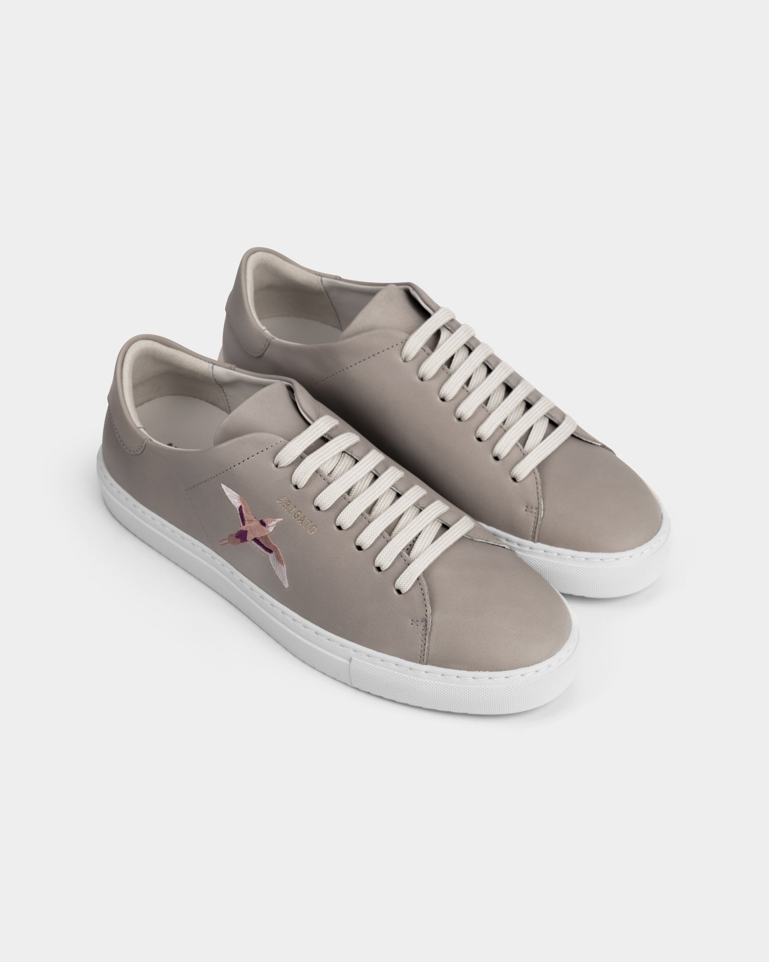 Axel Arigato Men's Clean 90 B Bird Sneaker | F3601001-Light Taupe/Burgundy