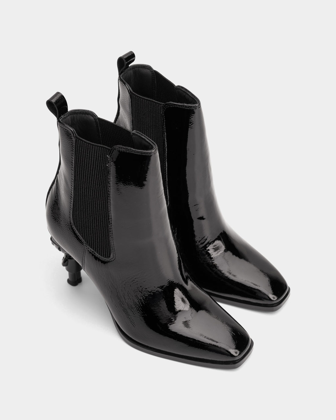 Karl Lagerfeld Ladies NFT Heel Chelsea Black Textured Lthr | KL39146-100