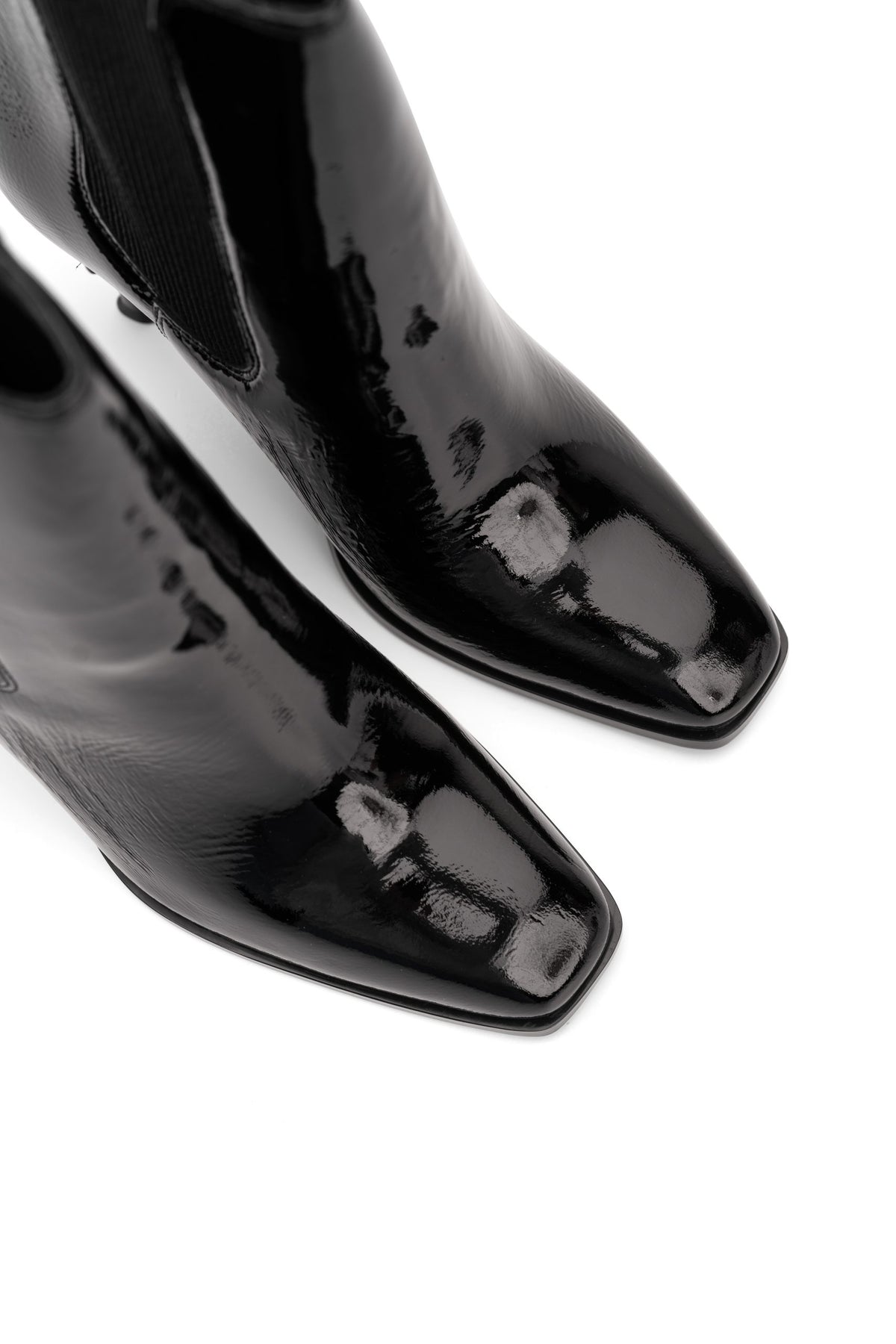 Karl Lagerfeld Ladies NFT Heel Chelsea Black Textured Lthr | KL39146-100