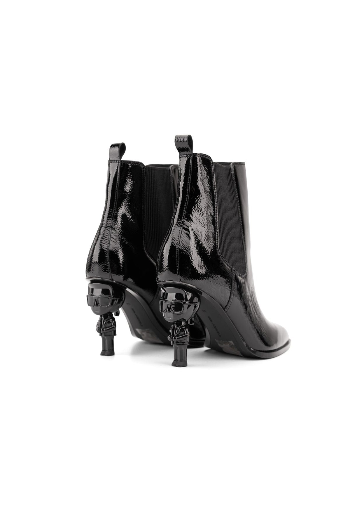 Karl Lagerfeld Ladies NFT Heel Chelsea Black Textured Lthr | KL39146-100
