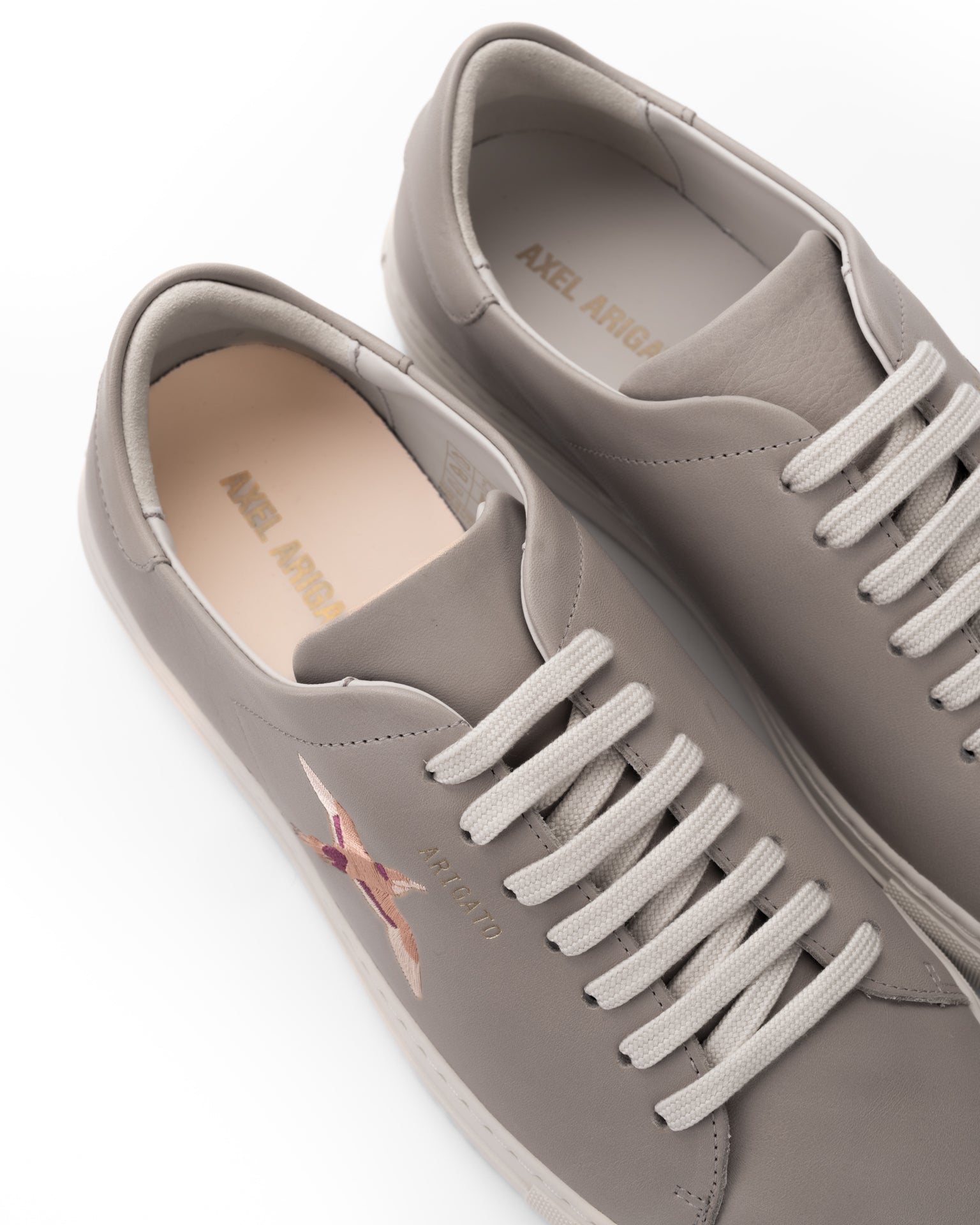 Axel Arigato Men's Clean 90 B Bird Sneaker | F3601001-Light Taupe/Burgundy