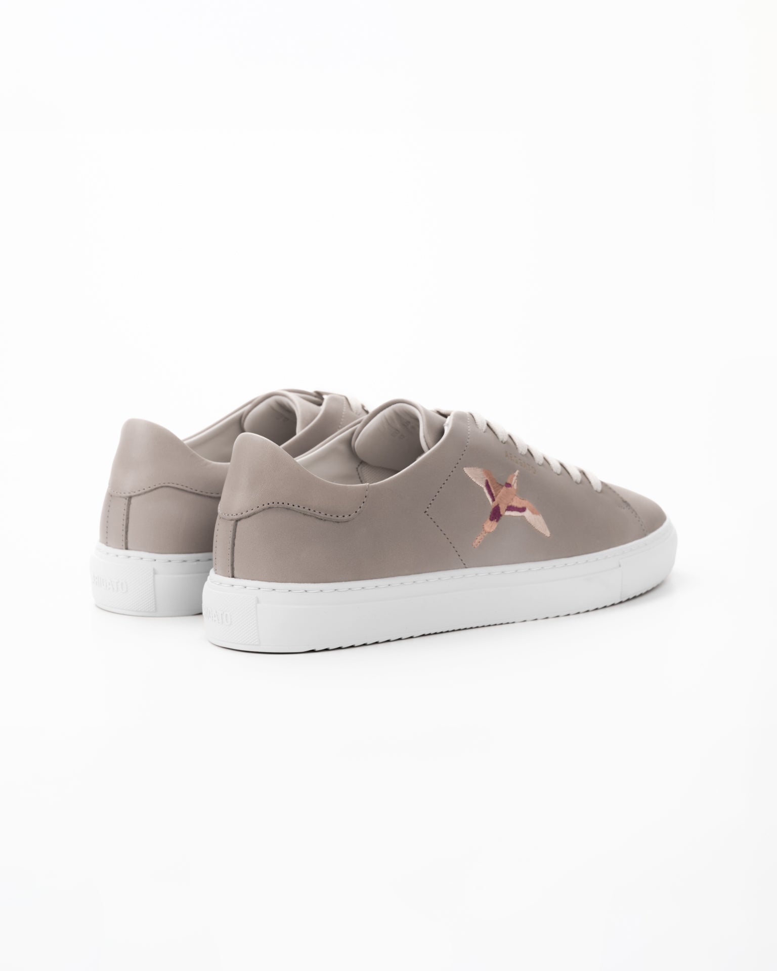 Axel Arigato Men's Clean 90 B Bird Sneaker | F3601001-Light Taupe/Burgundy