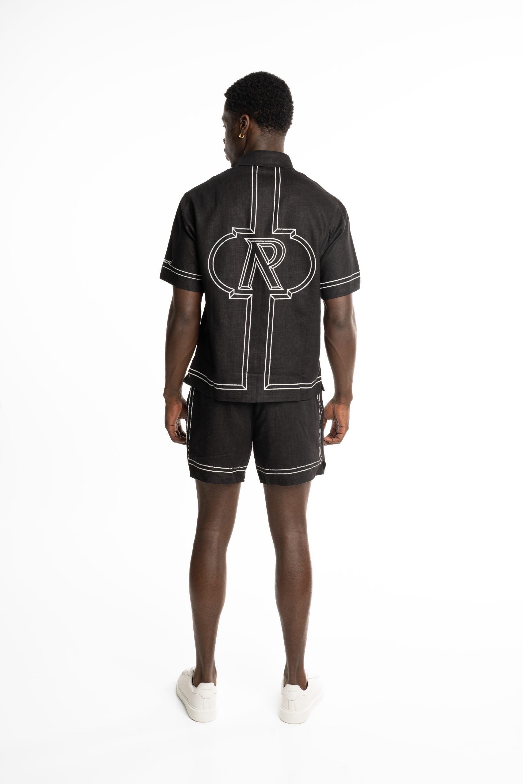 Represent Men's Border Shirt MLM100298-01 Jet Black