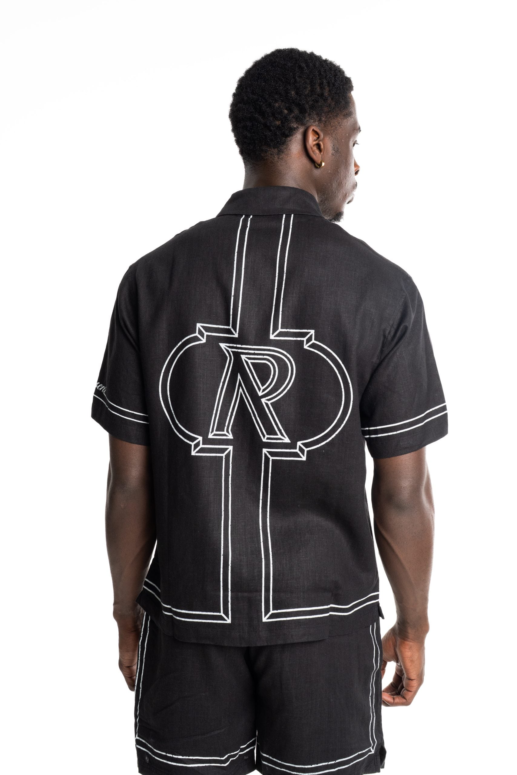 Represent Men's Border Shirt MLM100298-01 Jet Black