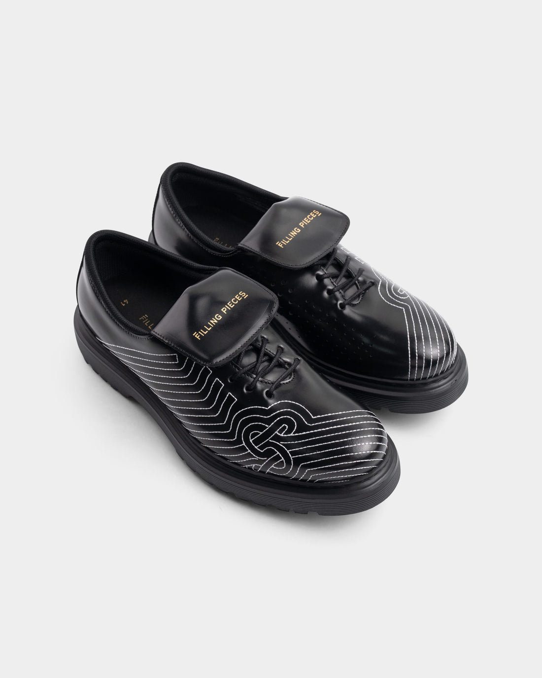 Filling Pieces Men's Derby Football Black | 122511312148-130