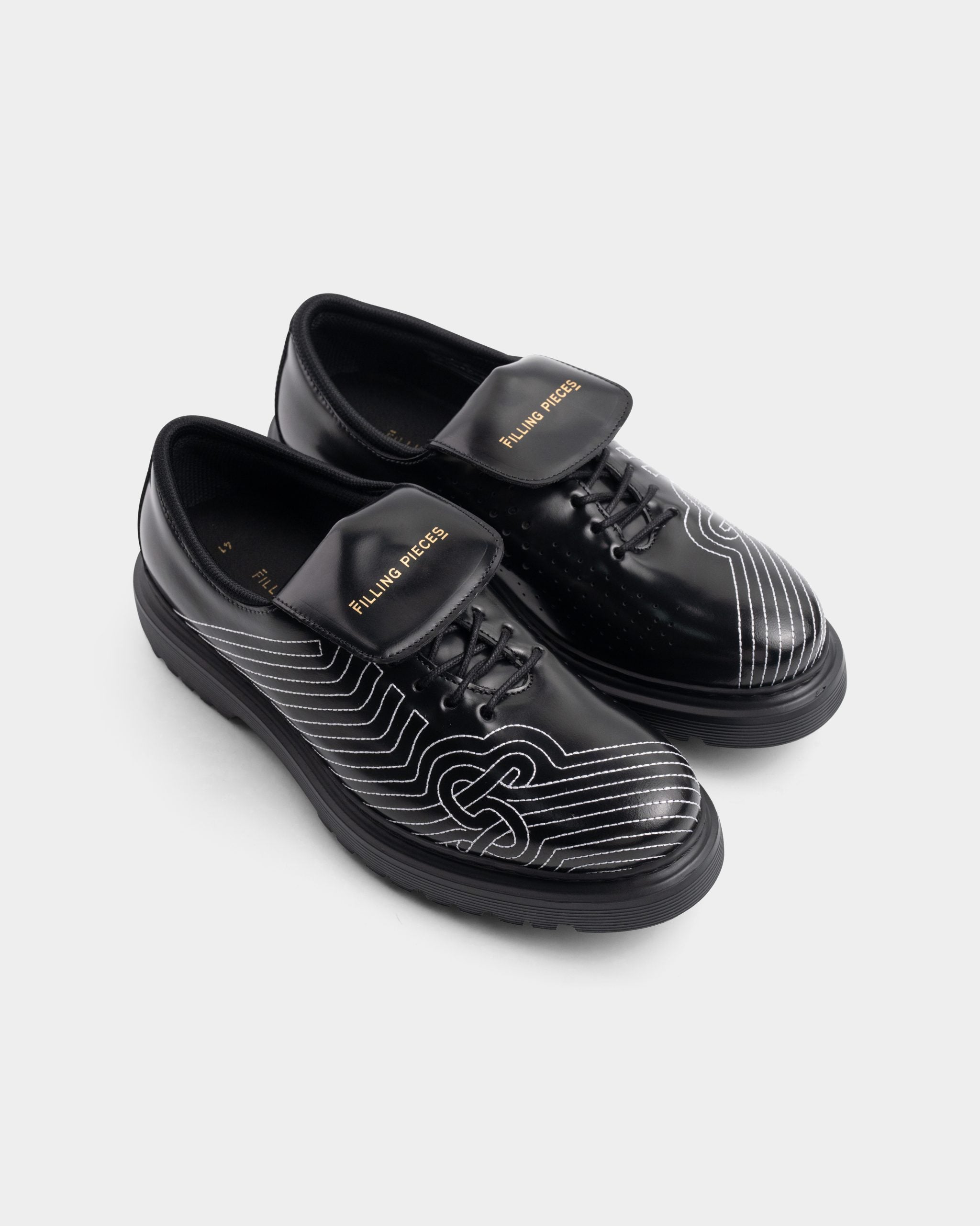 Filling Pieces Men's Derby Football Black | 122511312148-130