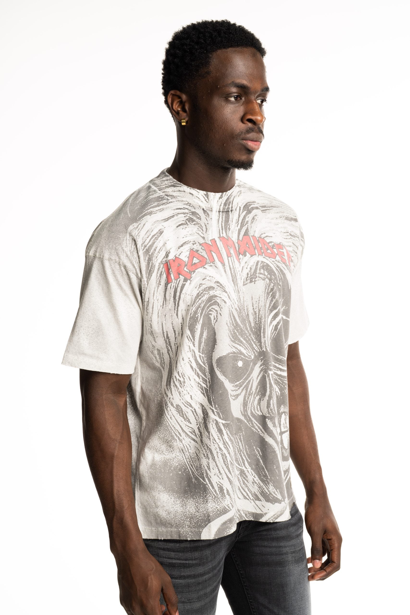 Represent Men's Iron Maiden x Killers T Shirt MLM100580-72 Flat White