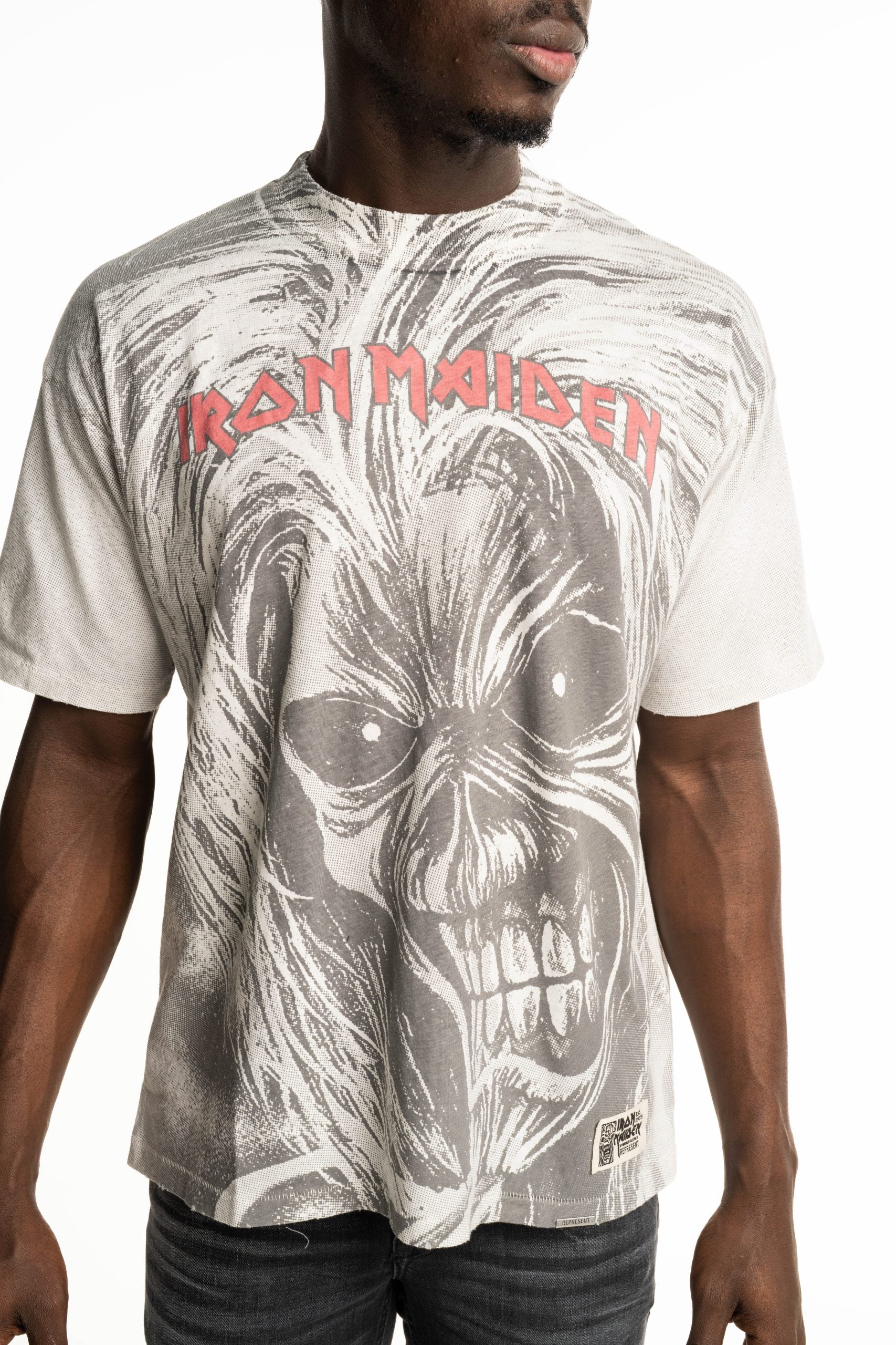 Represent Men's Iron Maiden x Killers T Shirt MLM100580-72 Flat White