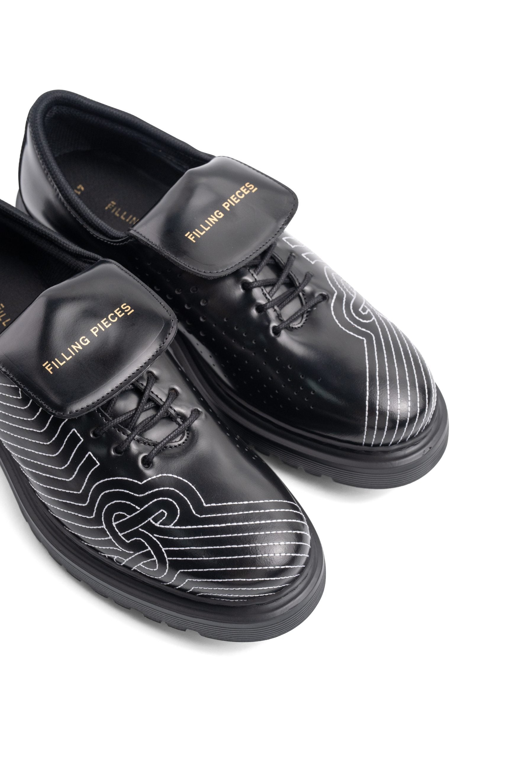 Filling Pieces Men's Derby Football Black | 122511312148-130