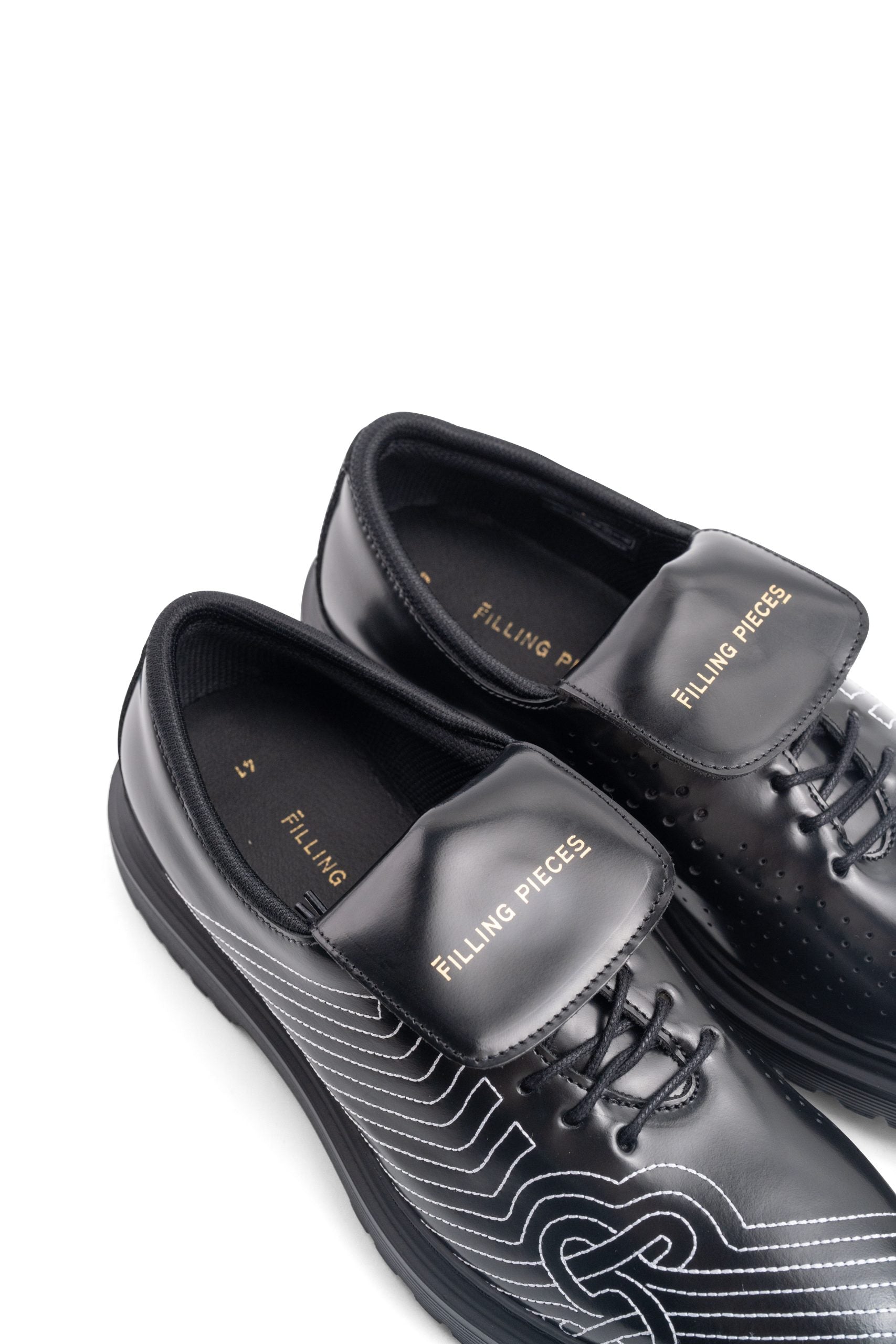 Filling Pieces Men's Derby Football Black | 122511312148-130