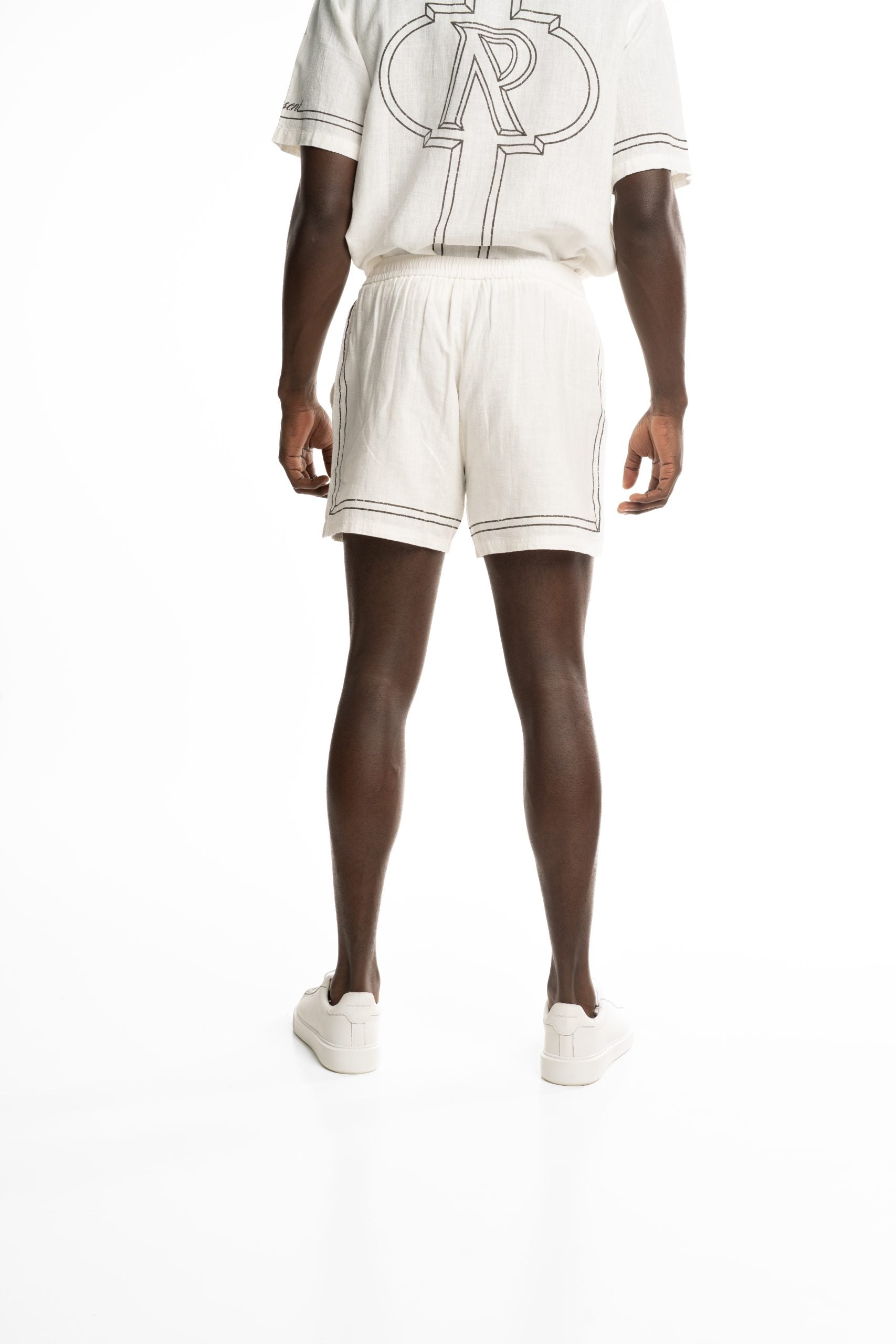 Represent Men's Border Short MLM100299-26 Whisper White