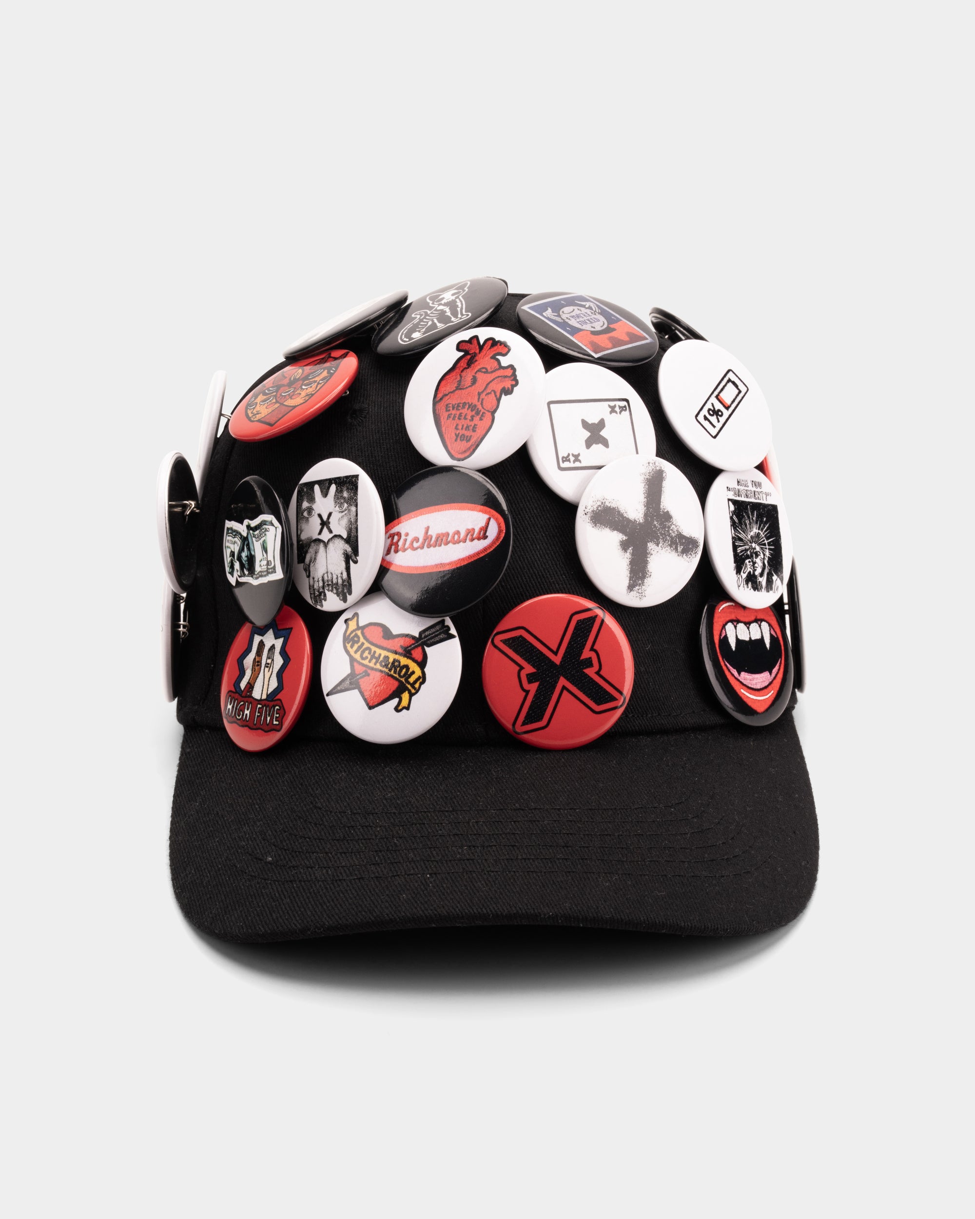 John Richmond Men's Baseball Cap Alam | UMA25399BTTA-Black
