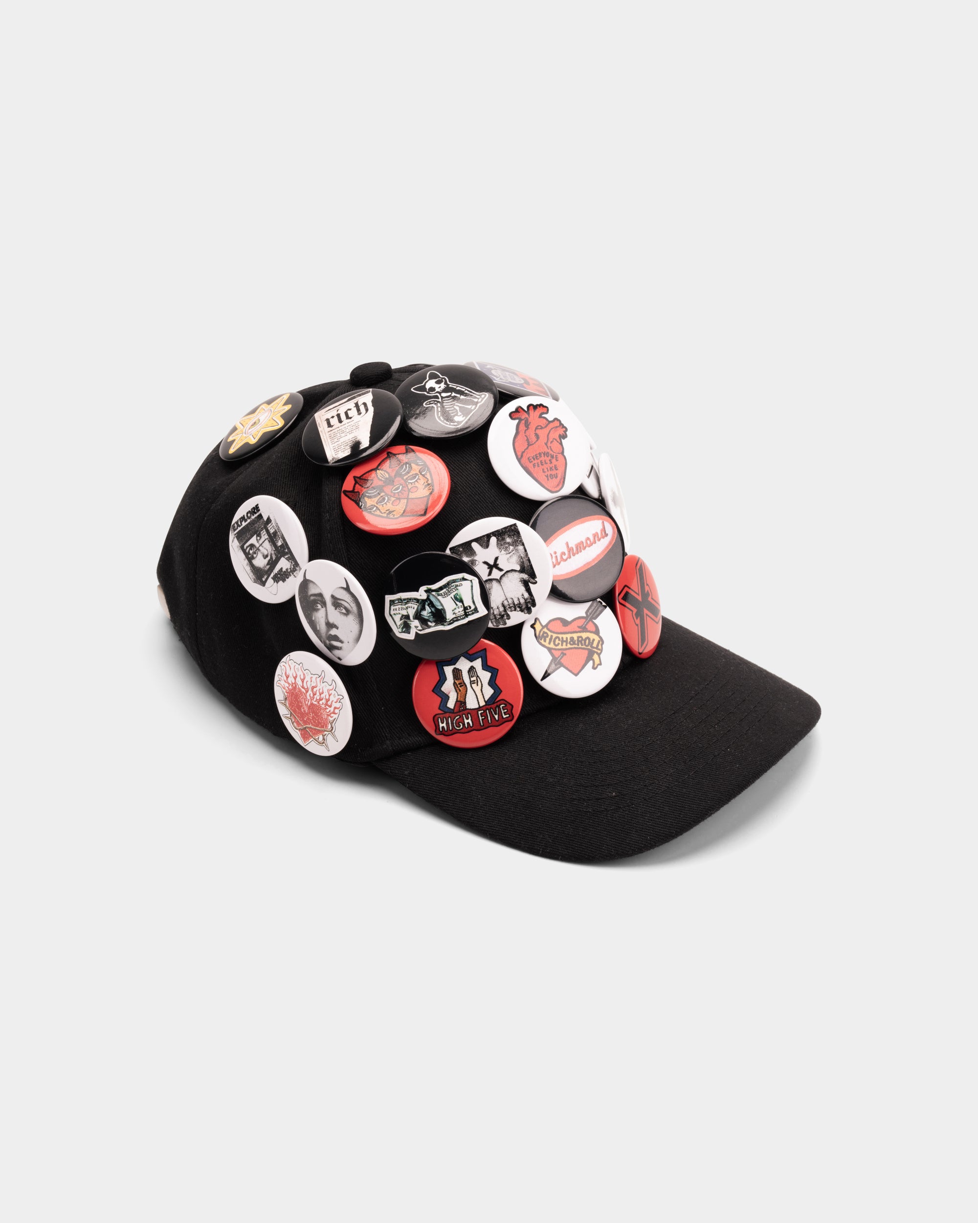 John Richmond Men's Baseball Cap Alam | UMA25399BTTA-Black