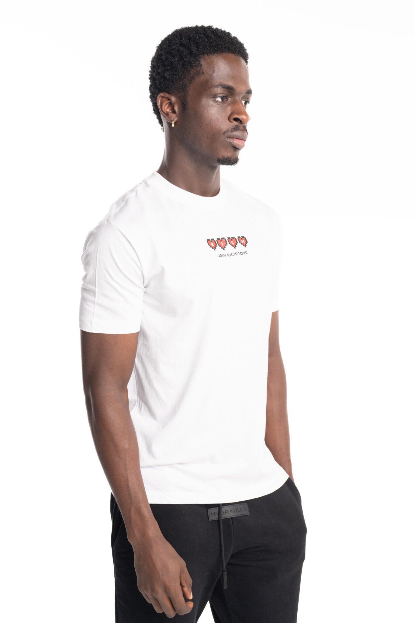 John Richmond Men's Grayt T-Shirt | HMP25002TSSW White