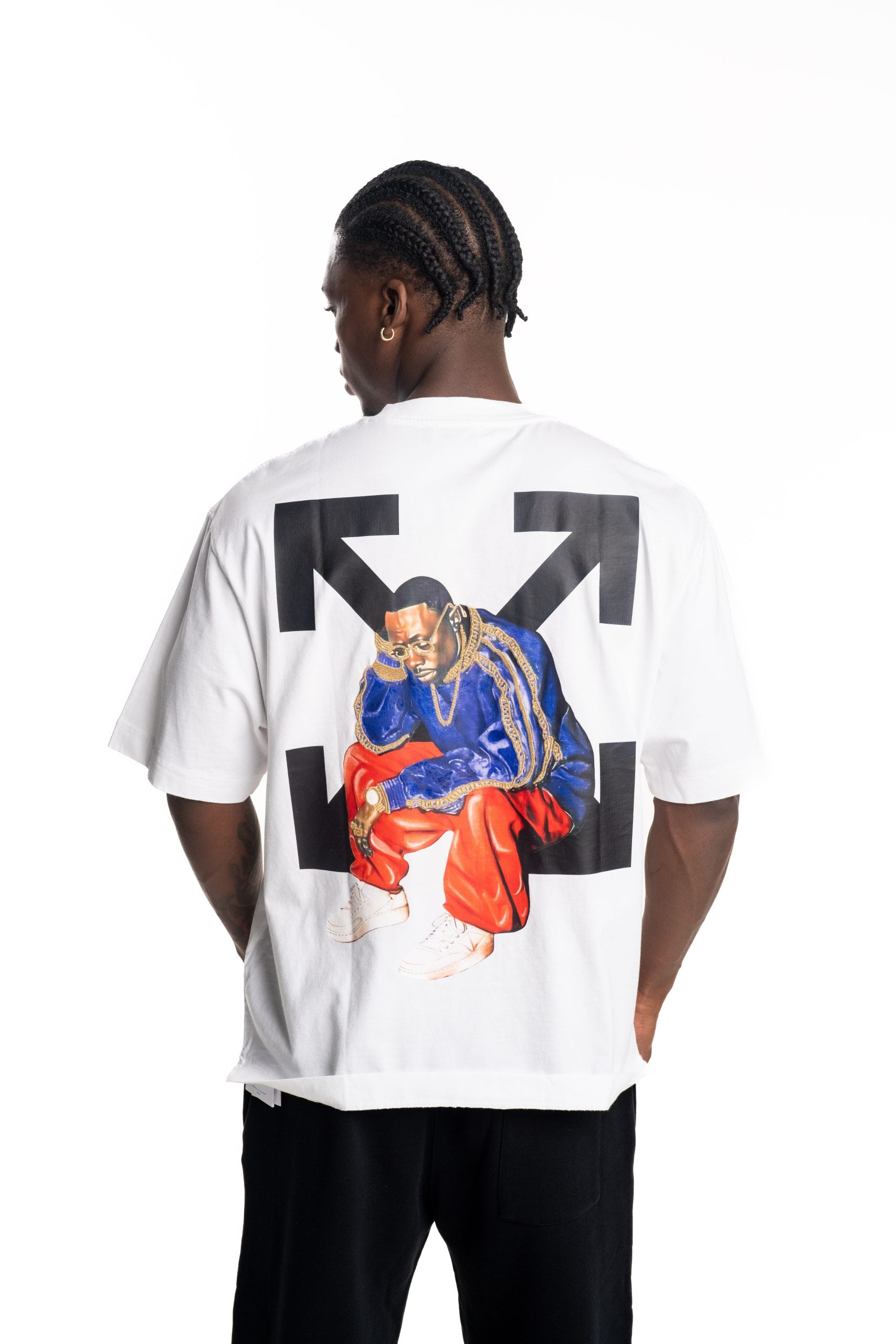 Off White Men's Thinkman Arrow Skate SS Tee | A120F5J0080110-White/Black