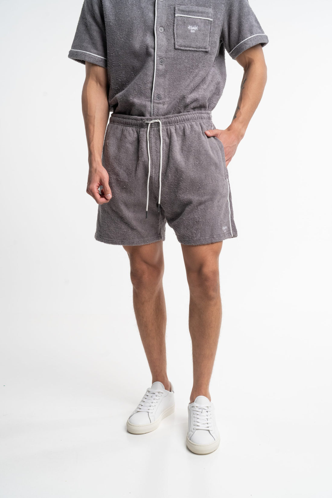 Ksubi Men's Knitted Lounge Short MPF25WA010 GRY