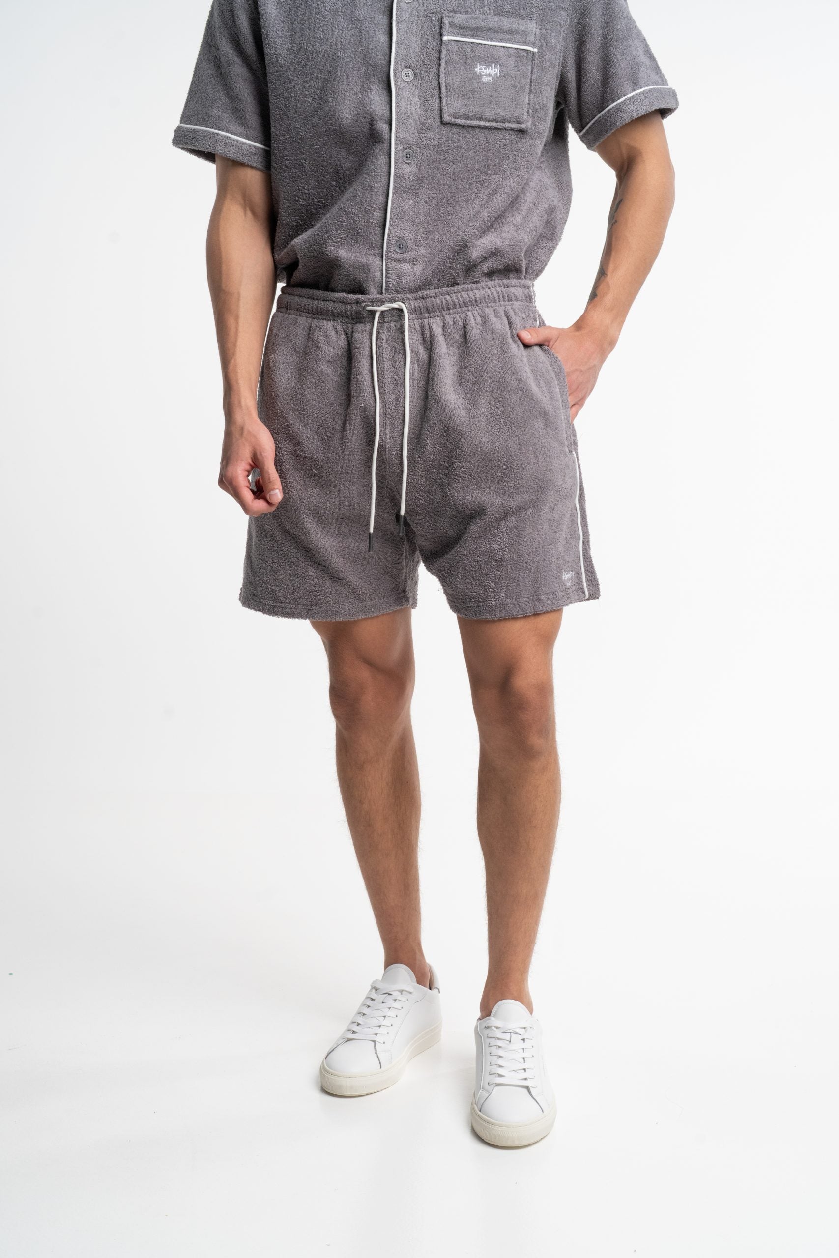 Ksubi Men's Knitted Lounge Short MPF25WA010 GRY