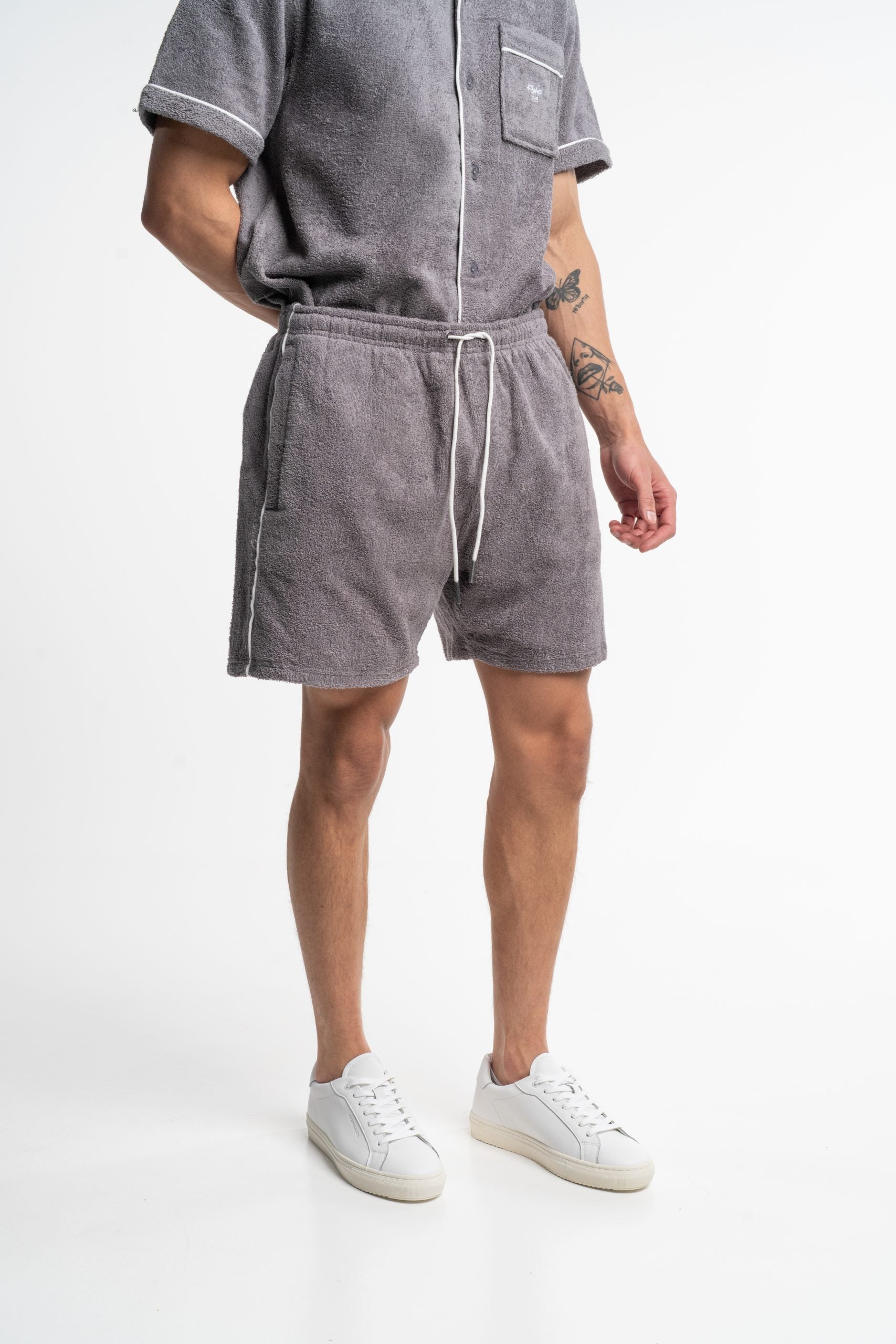 Ksubi Men's Knitted Lounge Short MPF25WA010 GRY
