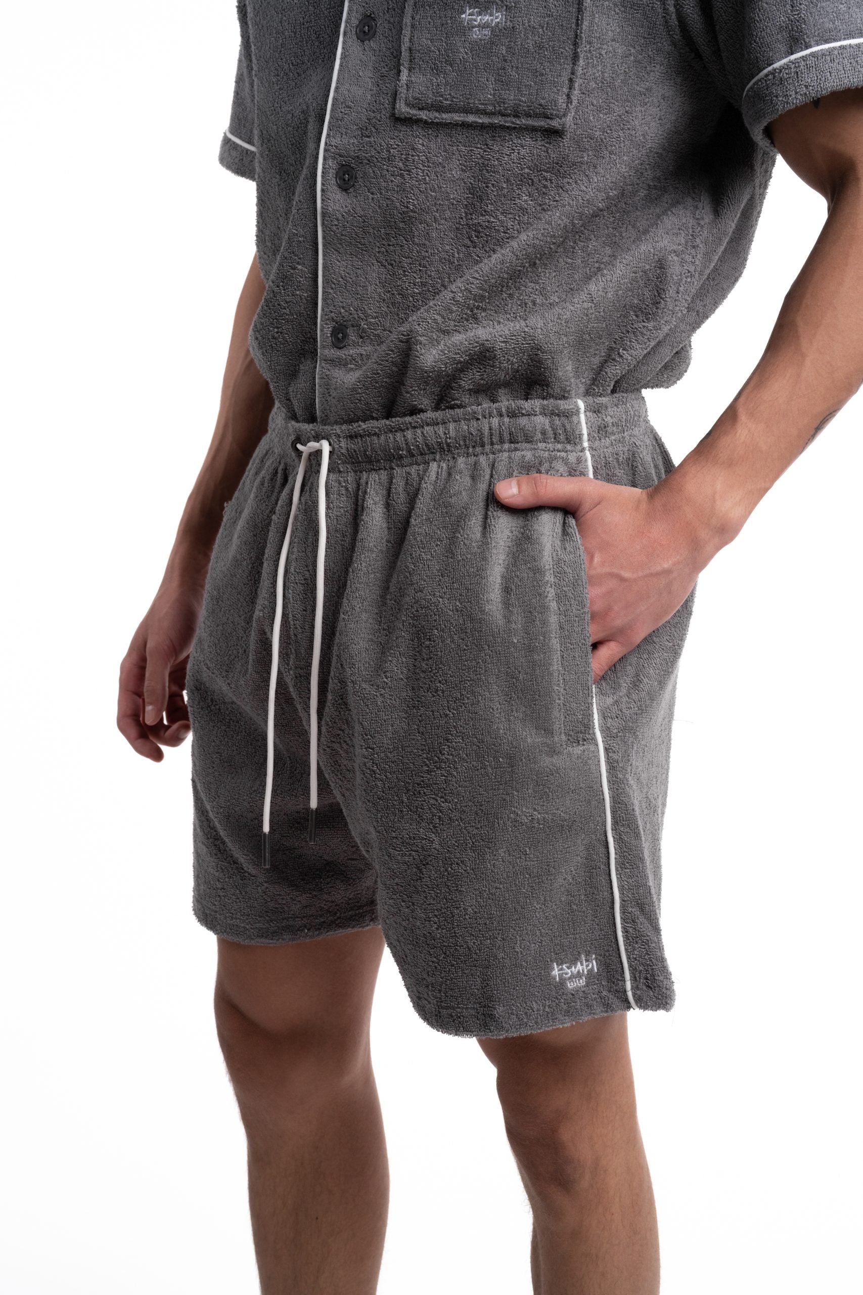 Ksubi Men's Knitted Lounge Short MPF25WA010 GRY