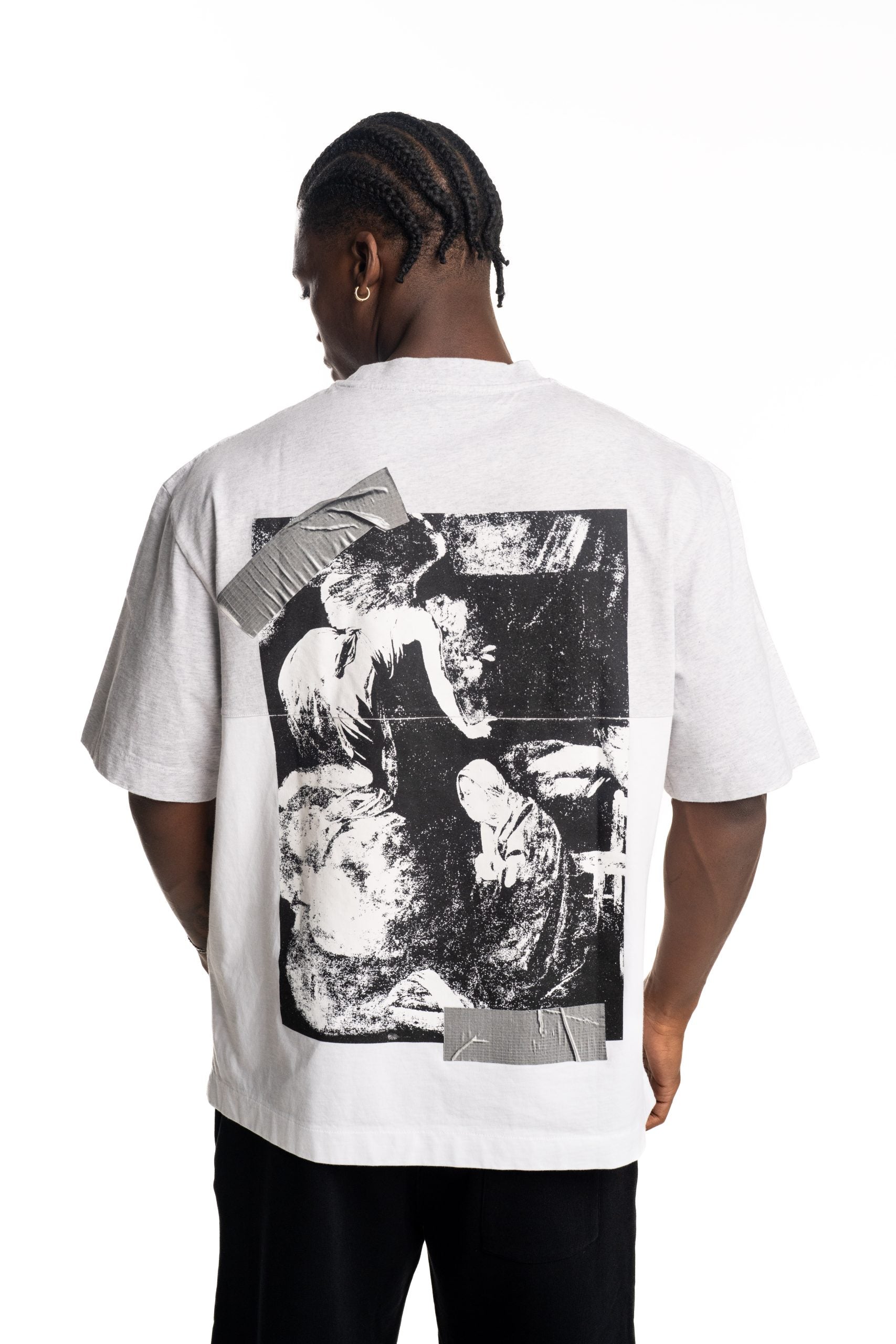 Off White Men's Cupid Tape Raglan SS Tee | Hydraulics Stores