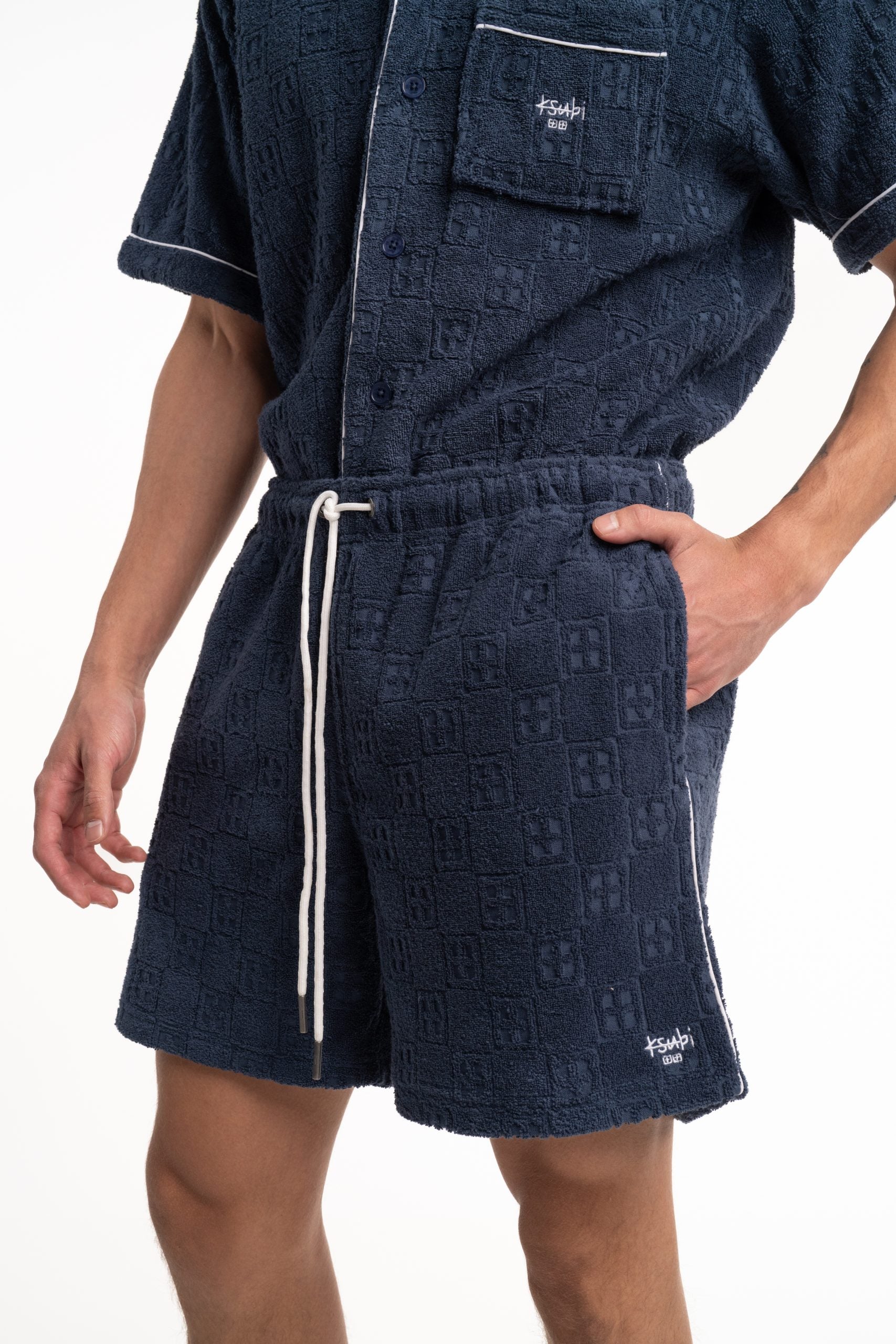 Ksubi Men's Knitted Lounge Short MPF25WA018 BLU