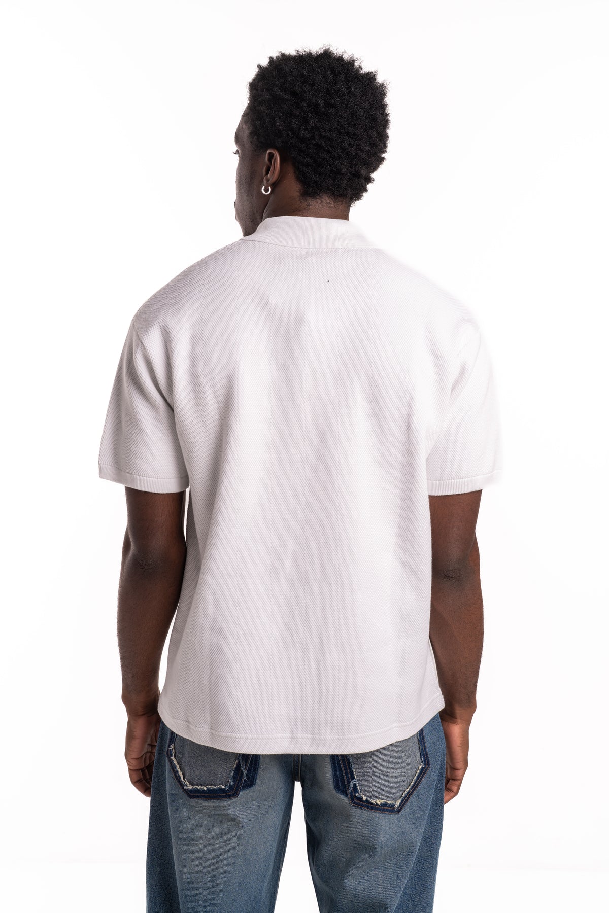 3 Paradis Men's SS Cotton Pique Polo | SS2521 White