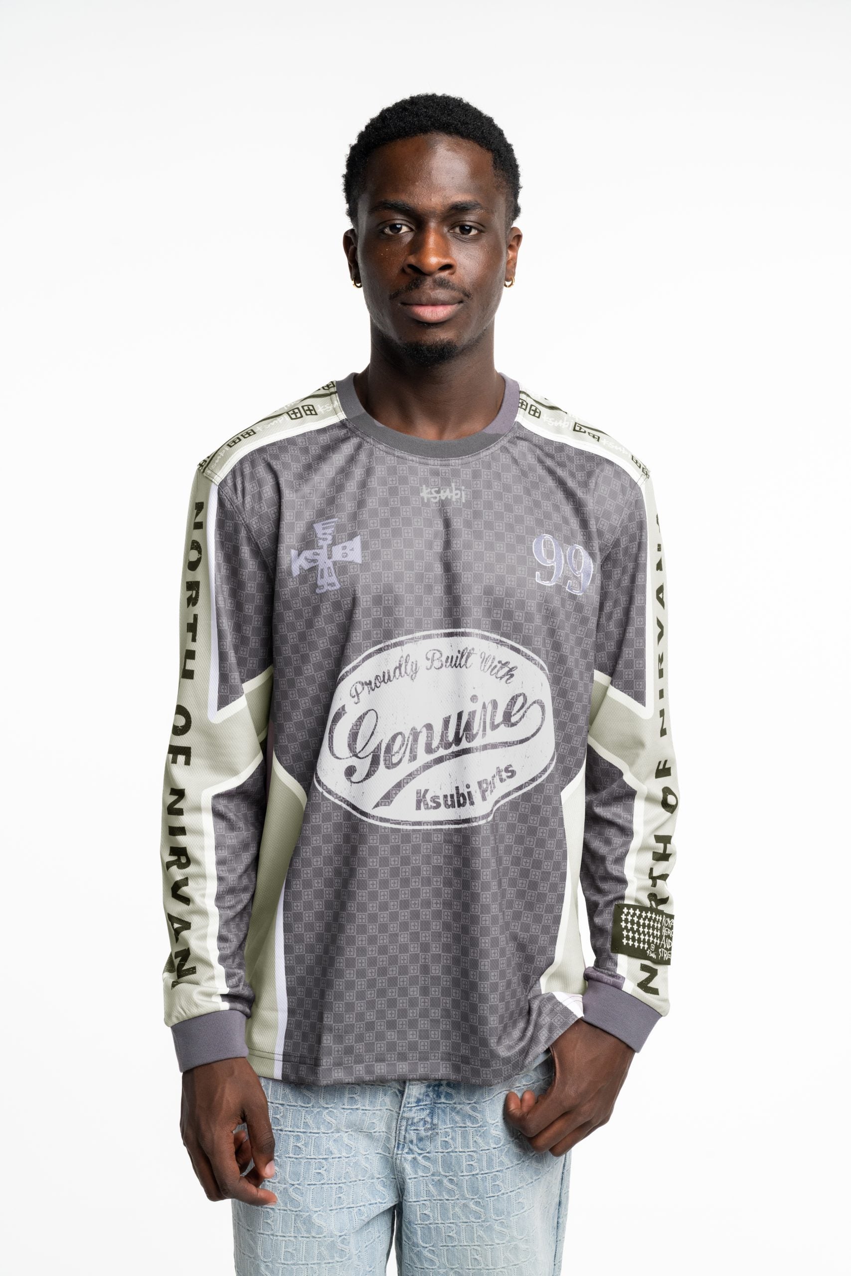 Ksubi Men's Woven Garage is Moto Jersey MPF25FT002 BLK