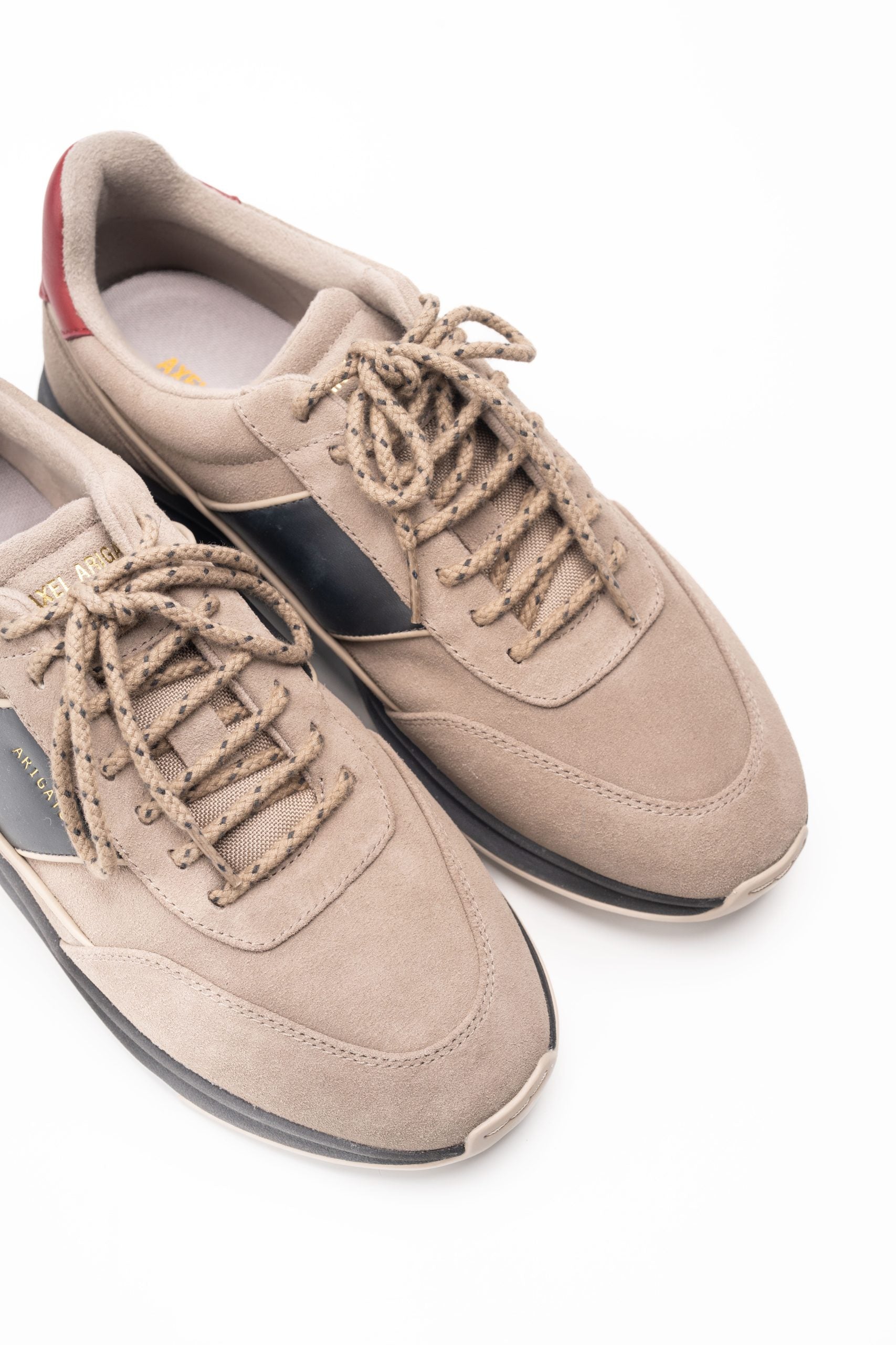 Axel Arigato Men's Genesis Neo Suede Runner | F3232001-Taupe/Red