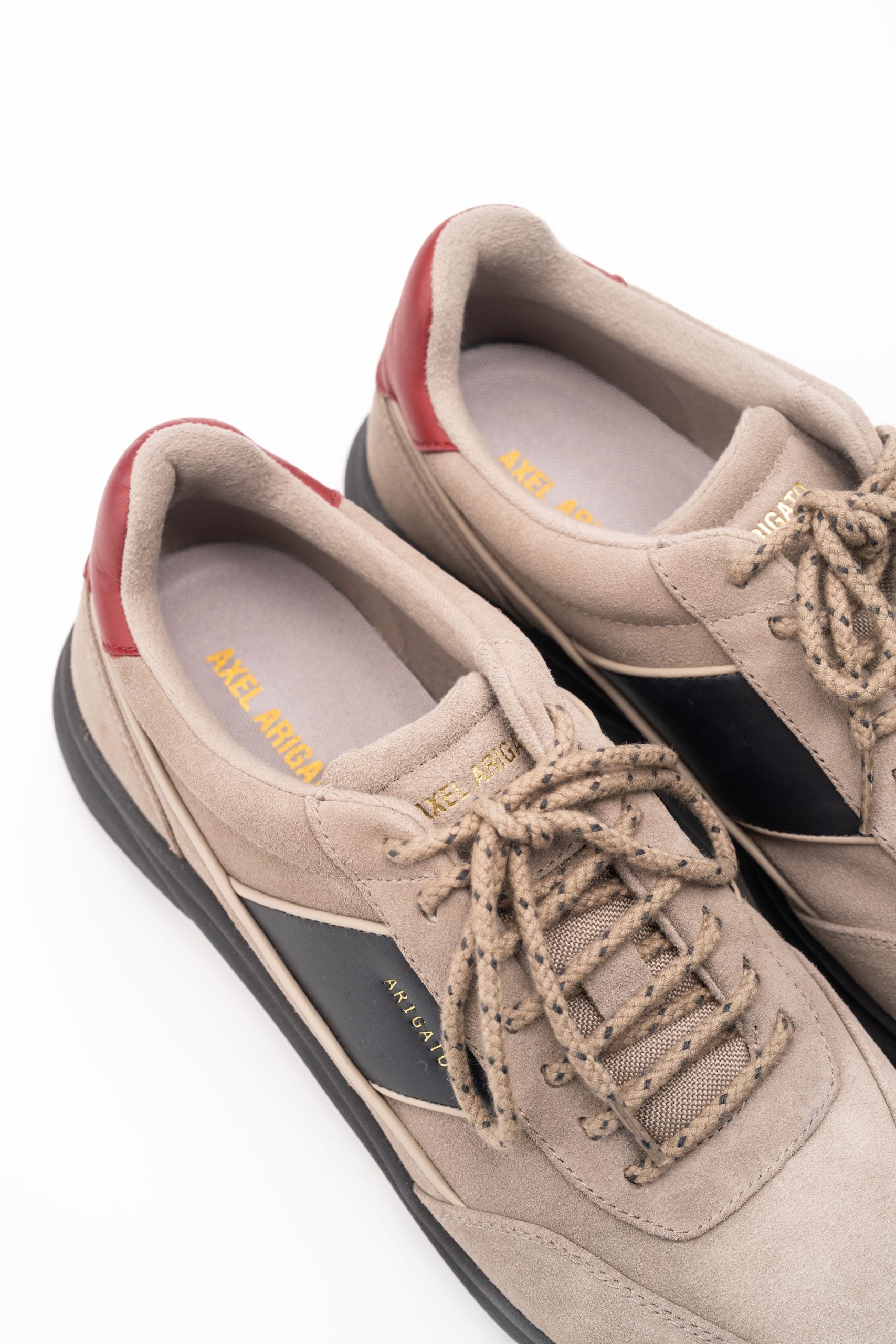 Axel Arigato Men's Genesis Neo Suede Runner | F3232001-Taupe/Red