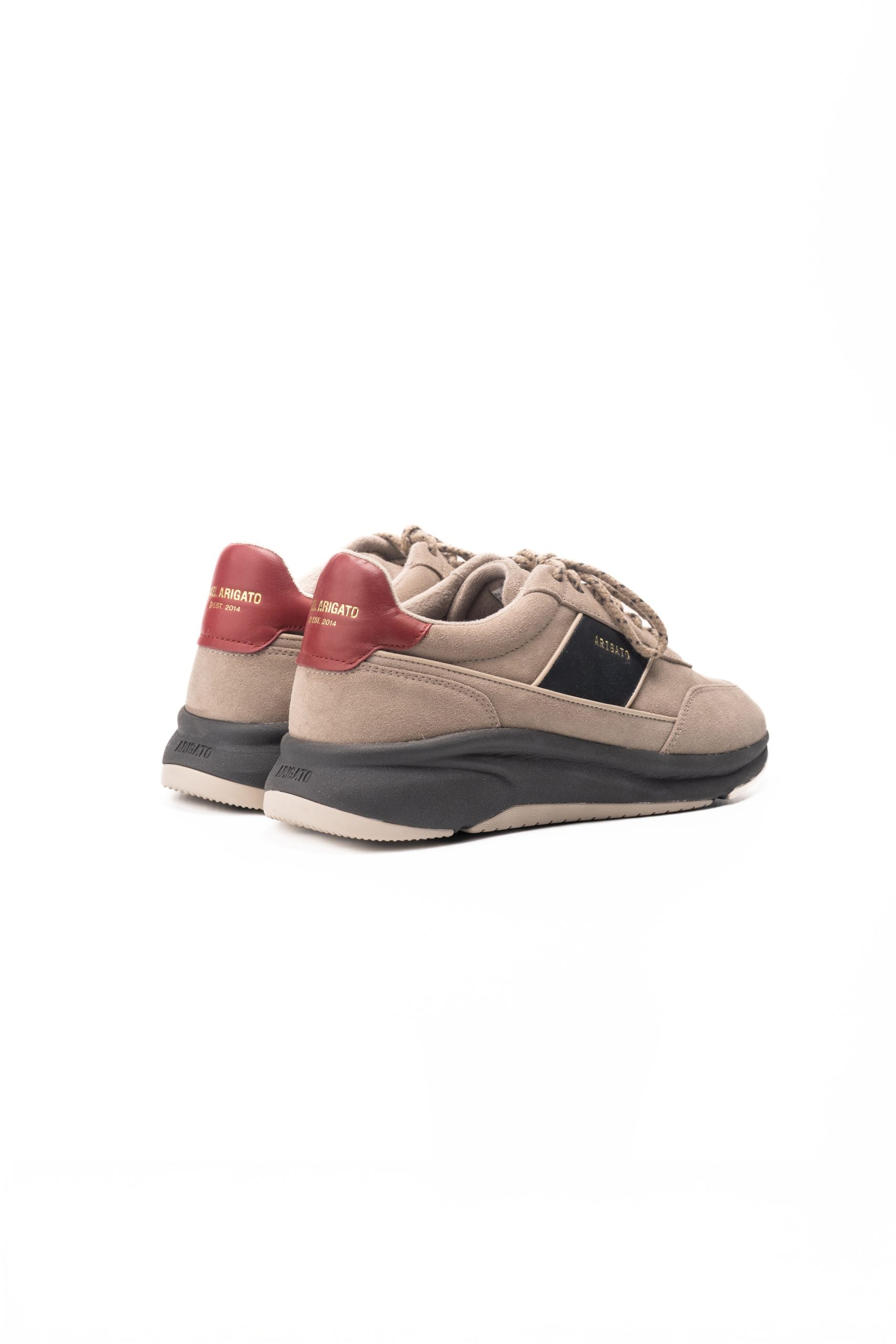 Axel Arigato Men's Genesis Neo Suede Runner | F3232001-Taupe/Red