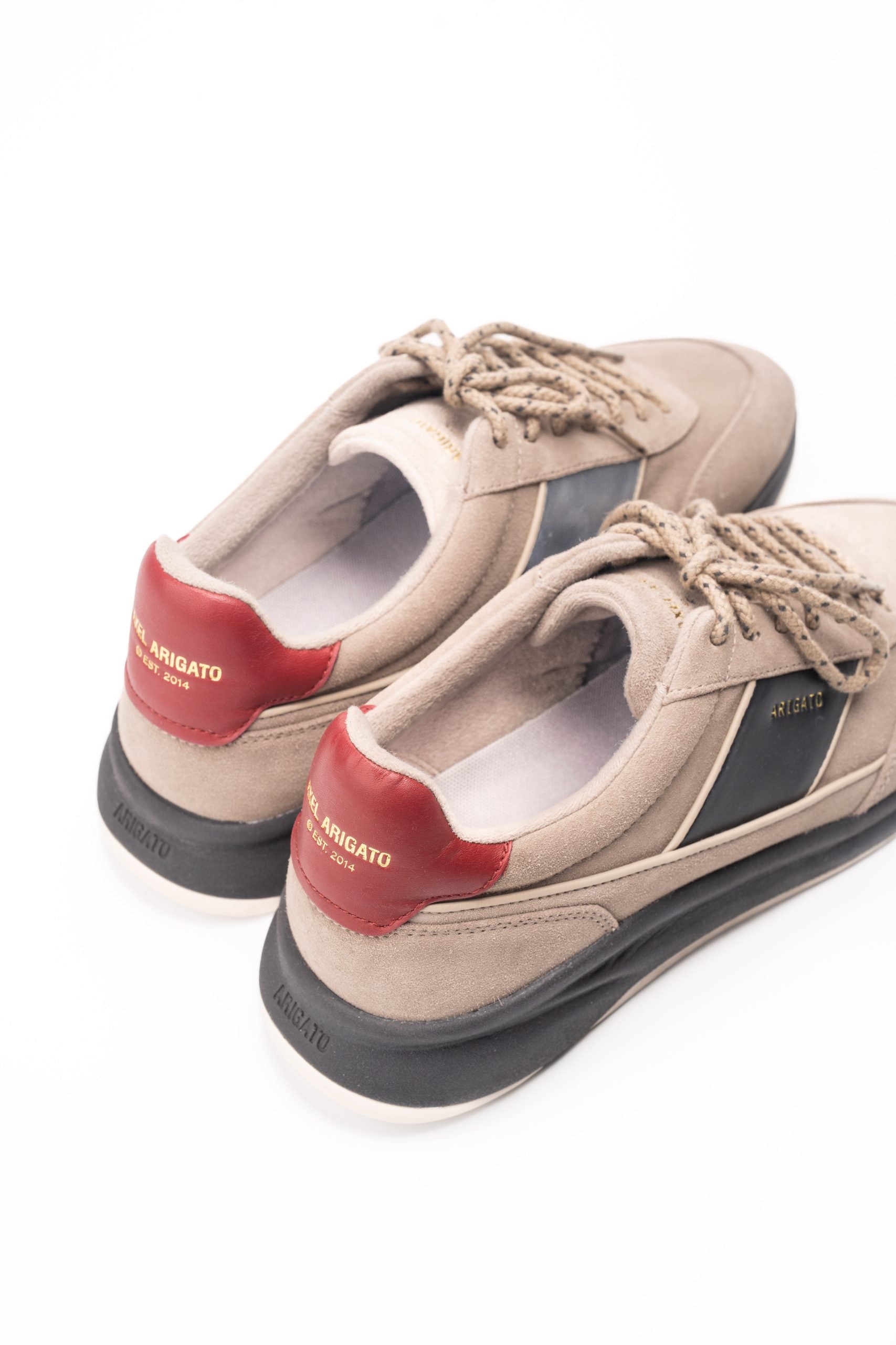 Axel Arigato Men's Genesis Neo Suede Runner | F3232001-Taupe/Red