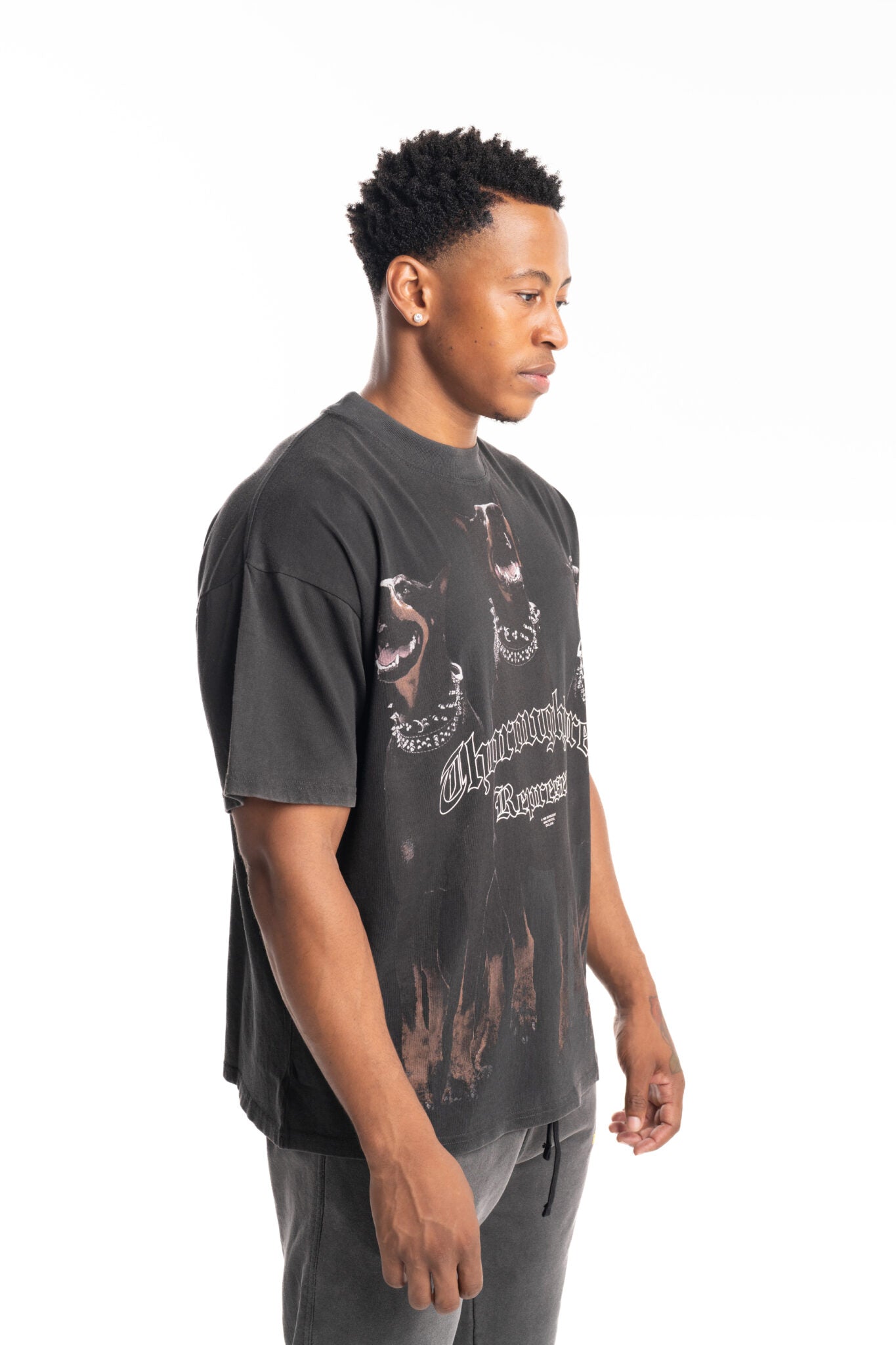 (Core) Represent Men's Thoroughbred T Shirt MLM41135-003 Vintage Black