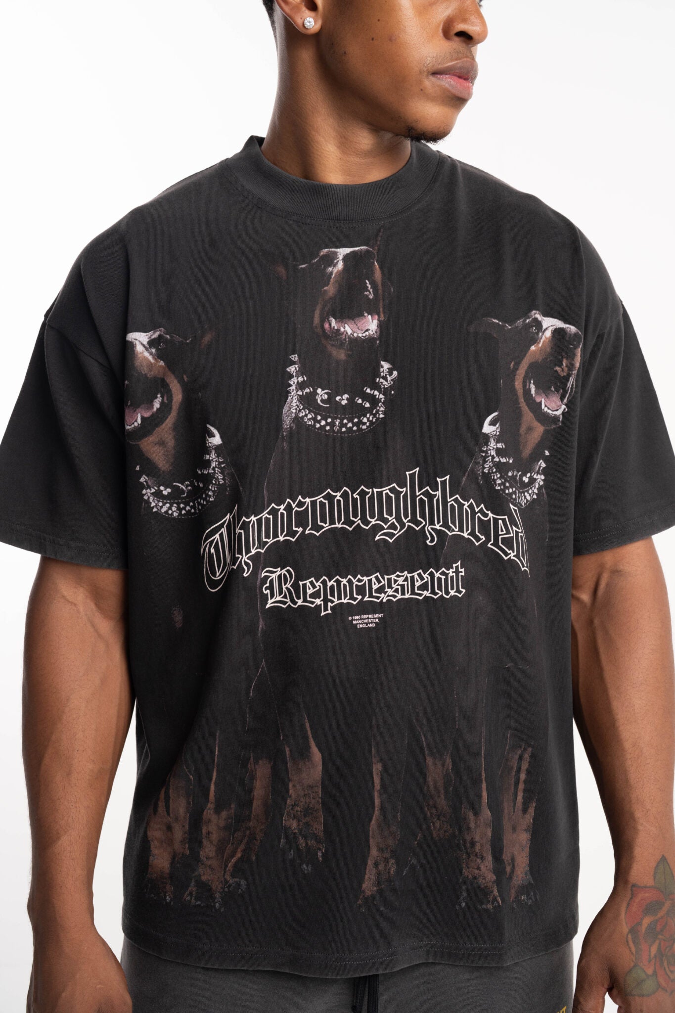 (Core) Represent Men's Thoroughbred T Shirt MLM41135-003 Vintage Black