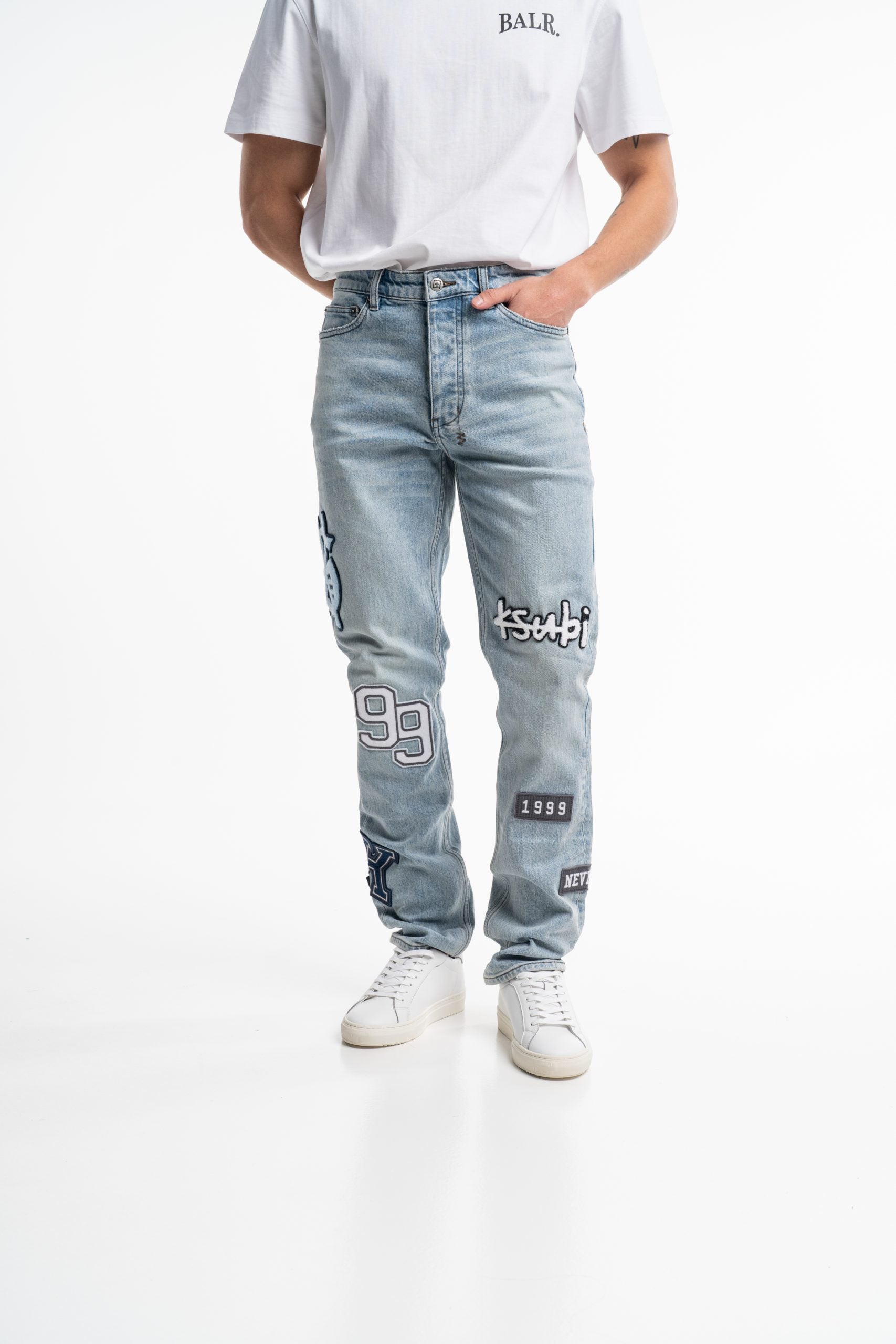 Ksubi Men's Woven Chitch Striker Denim MPF25DJ037 DNM