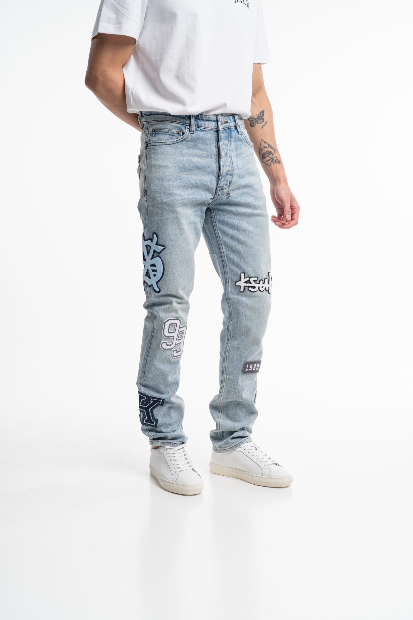 Ksubi Men's Woven Chitch Striker Denim MPF25DJ037 DNM