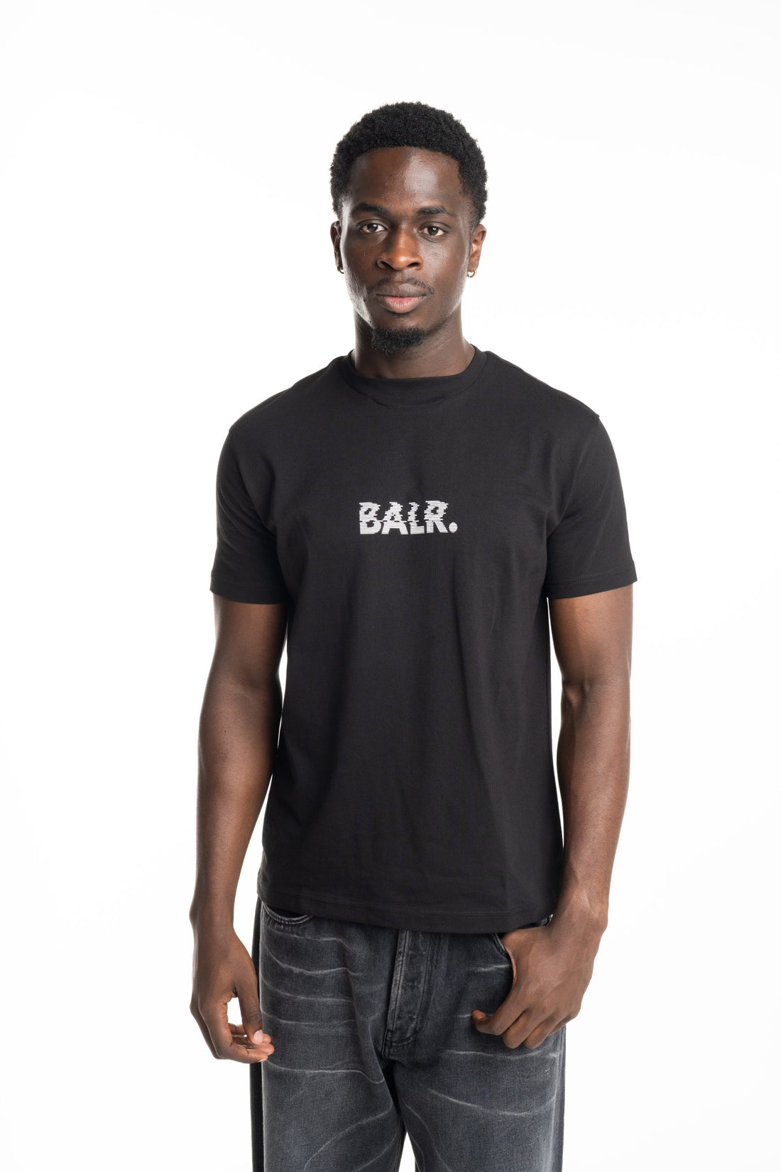 BALR Men's Neckline Logo T Shirt | B1112.1378-Jet Black