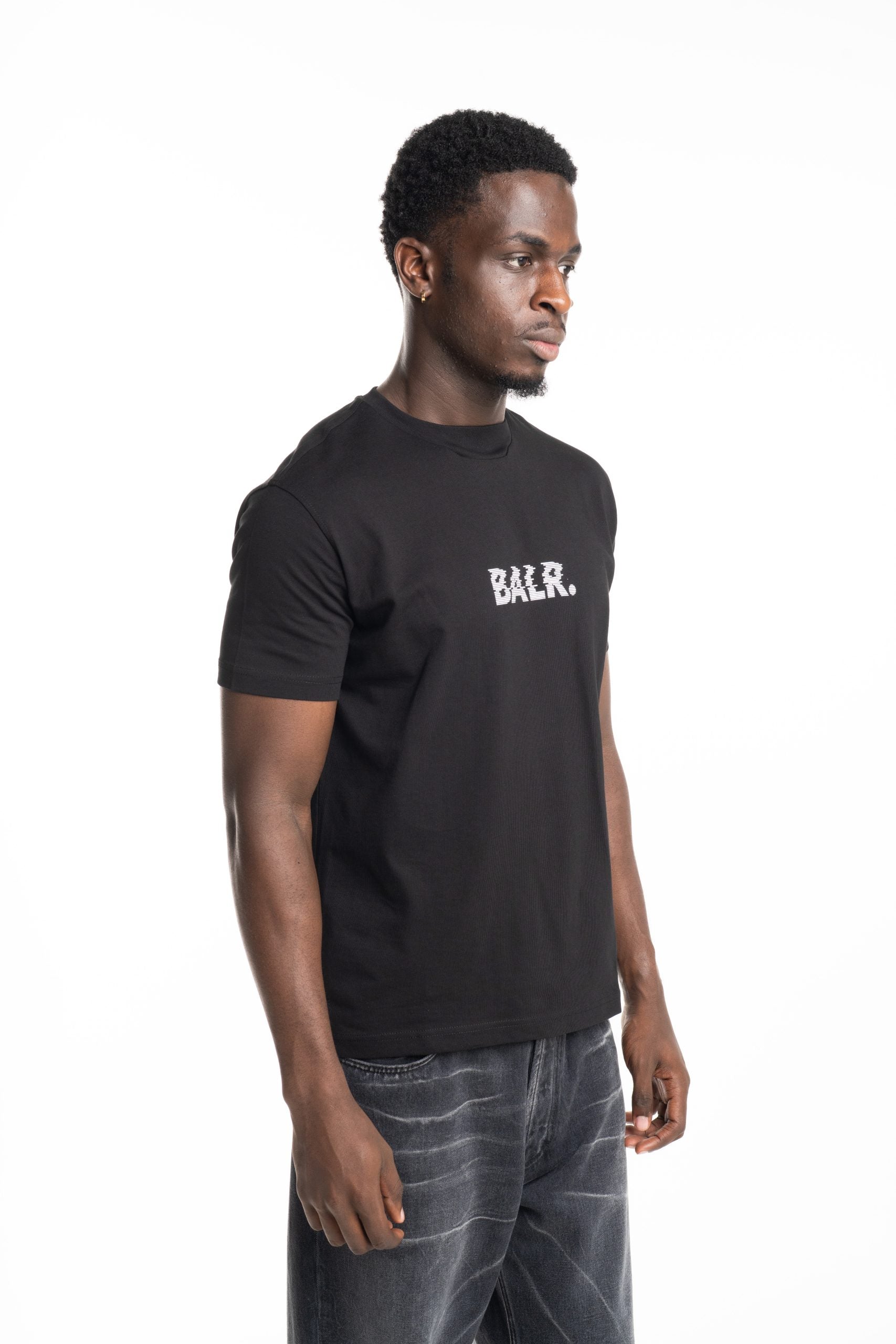 BALR Men's Neckline Logo T Shirt | B1112.1378-Jet Black