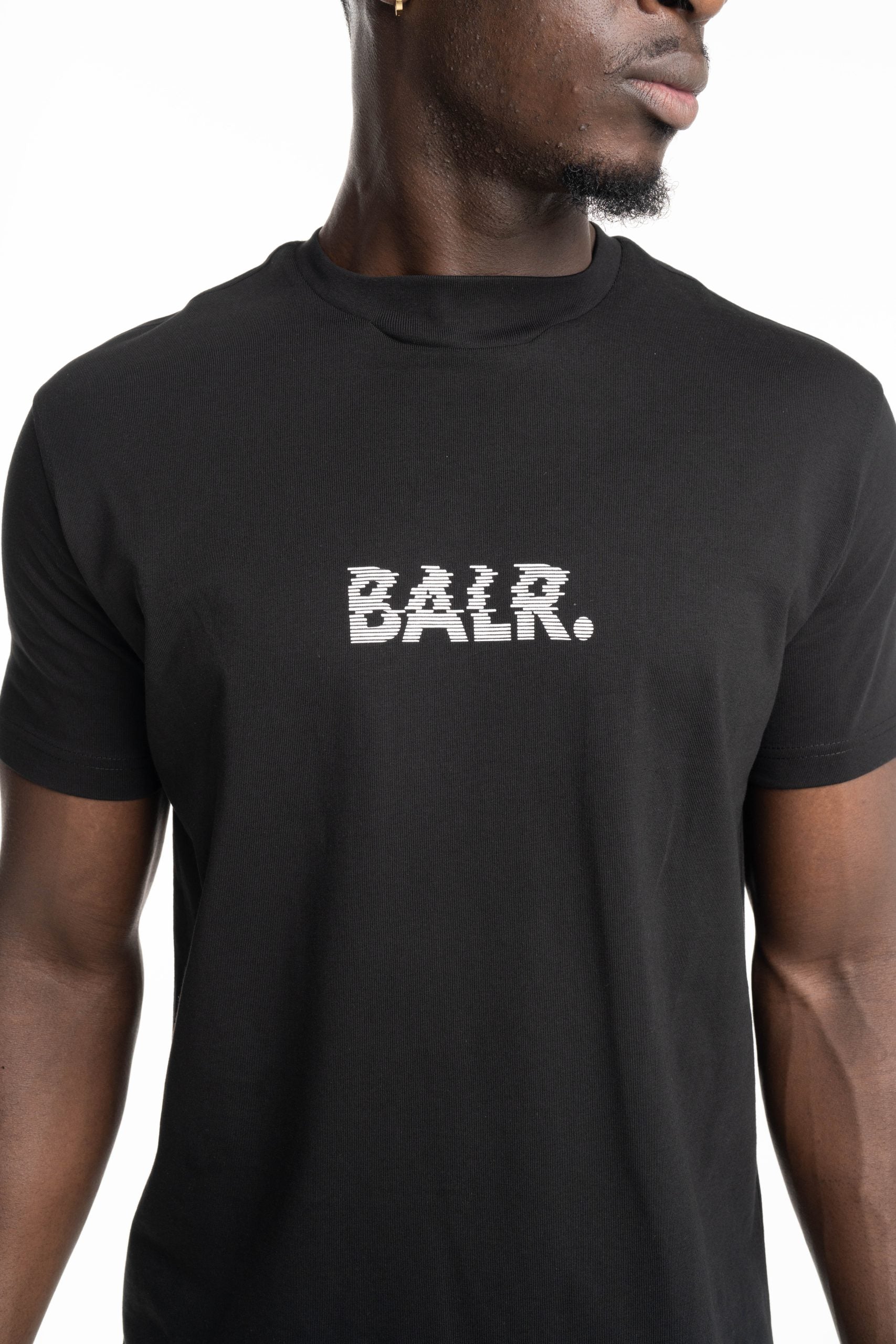 BALR Men's Neckline Logo T Shirt | B1112.1378-Jet Black
