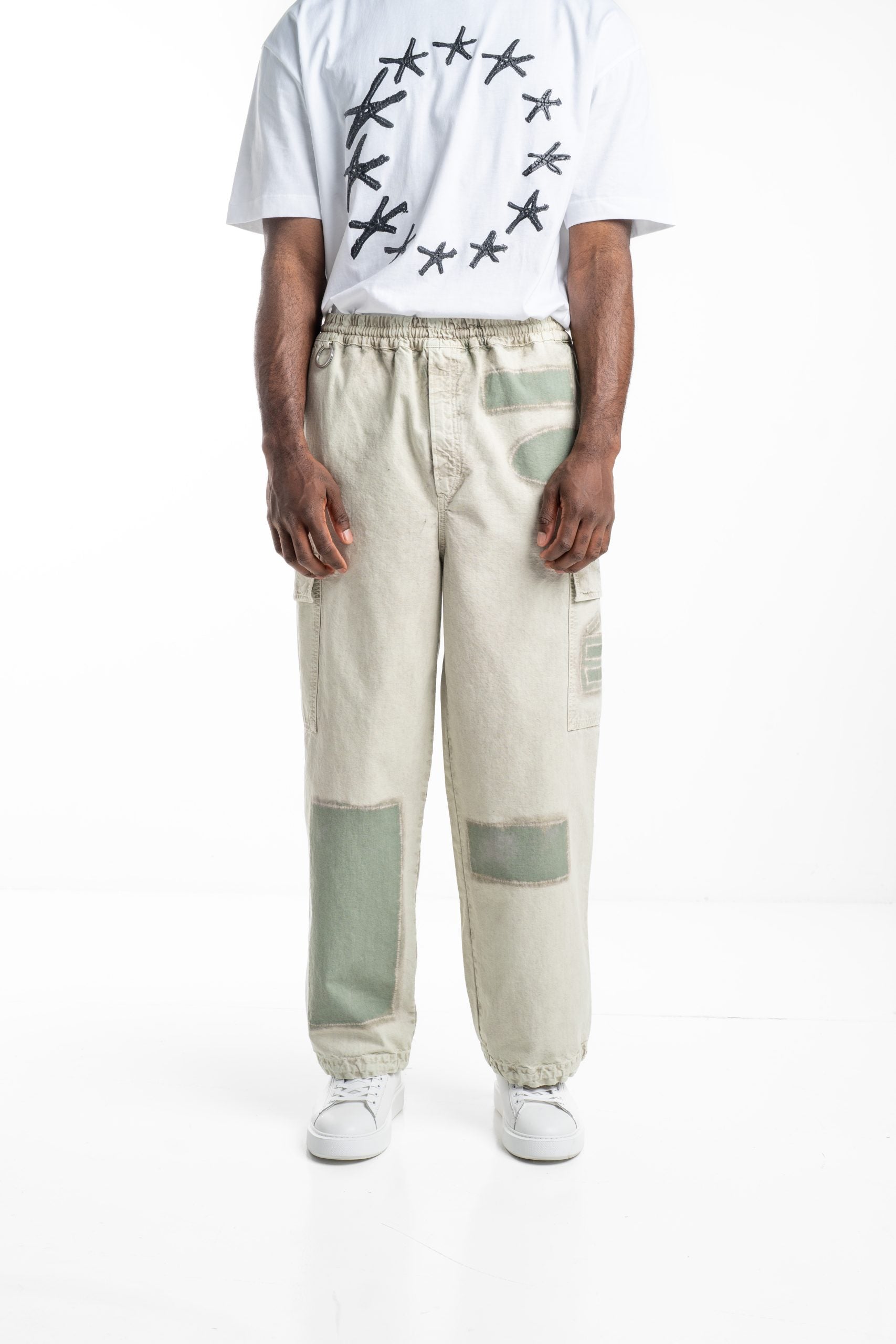 Etudes Men's Loose Cargo Ripstop Pants Sage E25MMTRO492-31