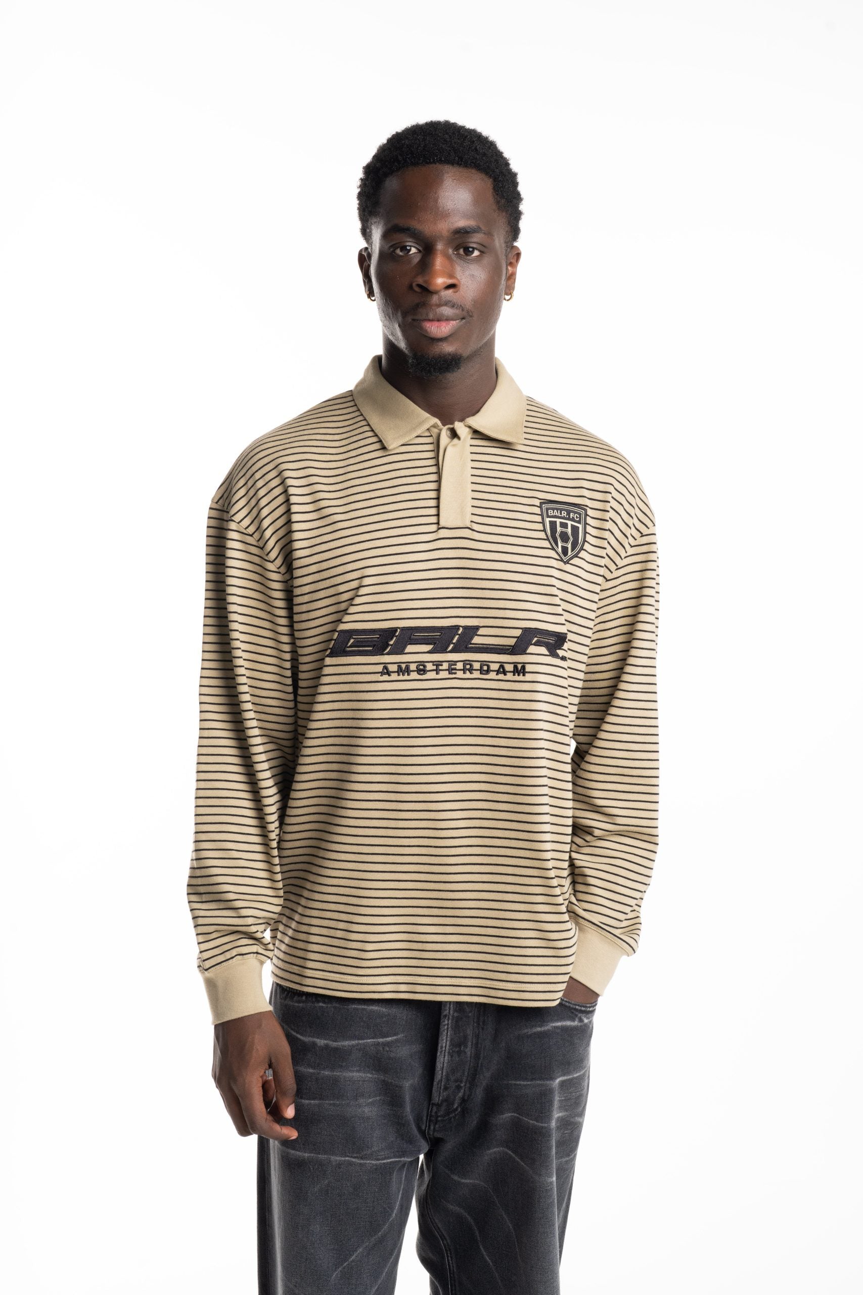 BALR Men's Nick Referee Jersey | B1121.1015-Elm/Black