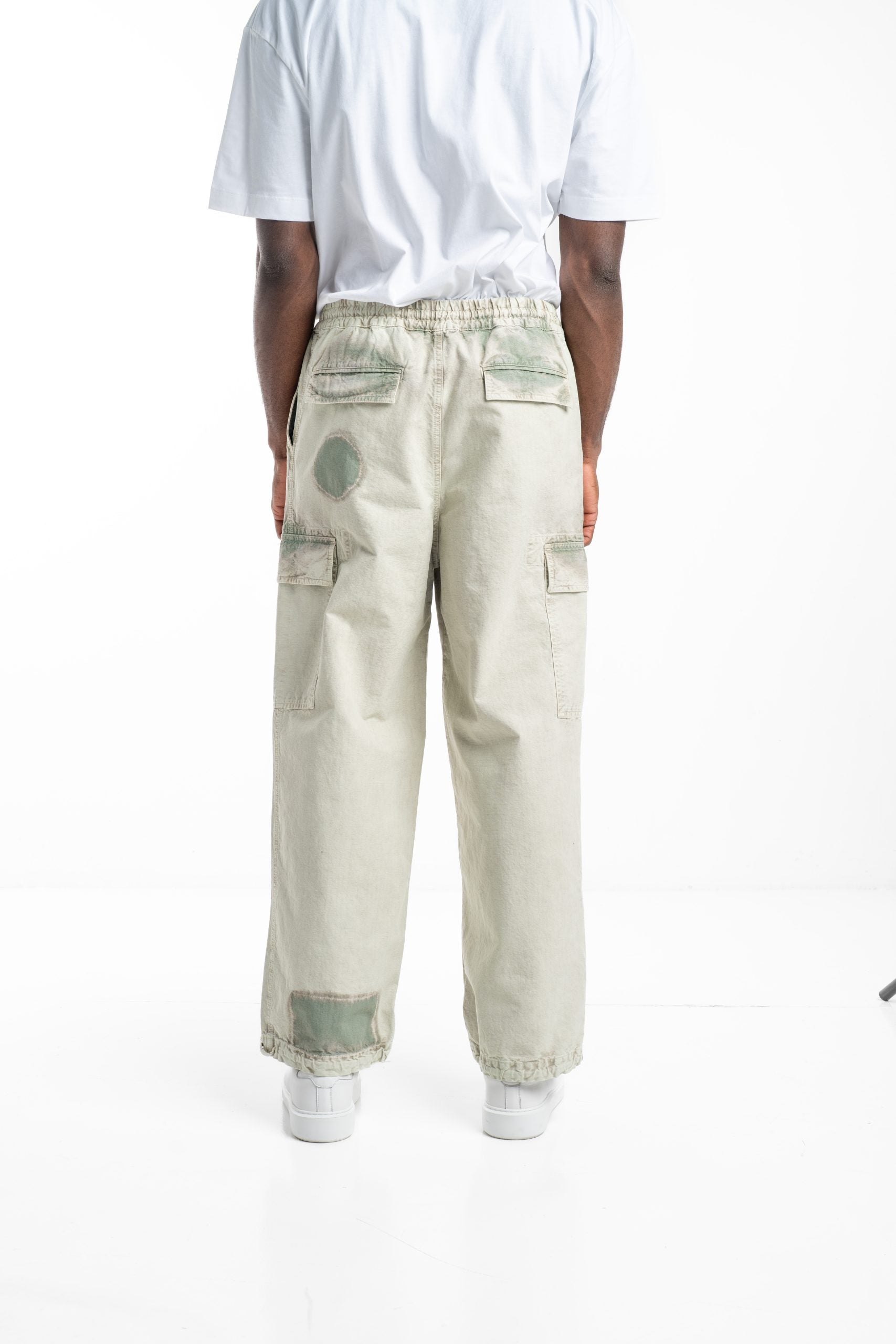 Etudes Men's Loose Cargo Ripstop Pants Sage E25MMTRO492-31