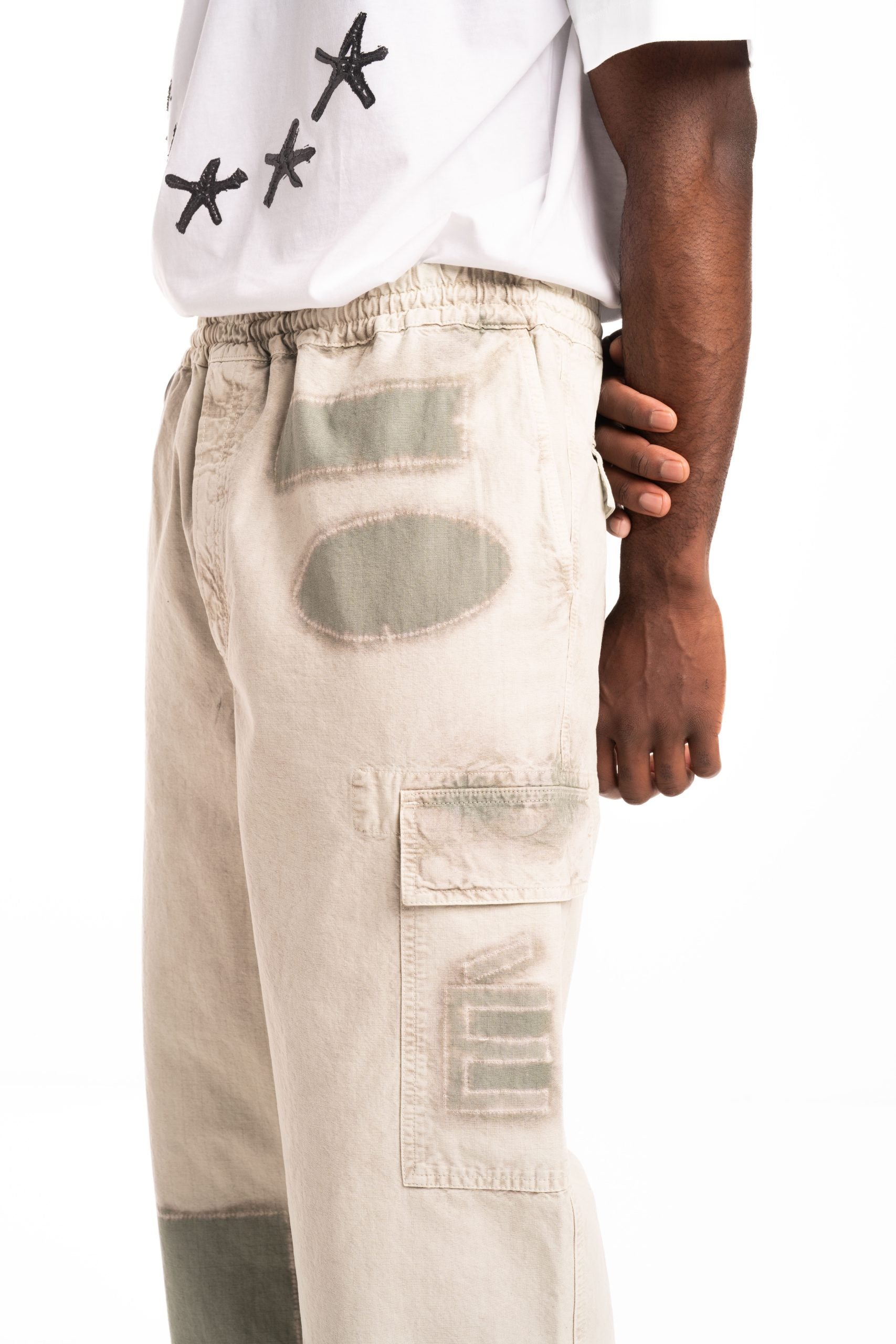 Etudes Men's Loose Cargo Ripstop Pants Sage E25MMTRO492-31