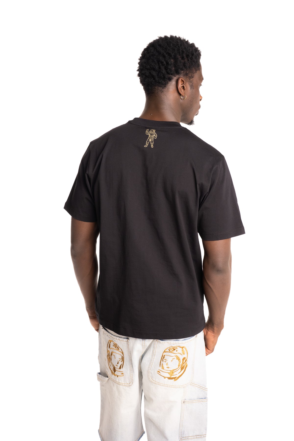 Billionaire Boys Club Men's Leopard Print Arch Logo T Shirt | BBTS2284-Black