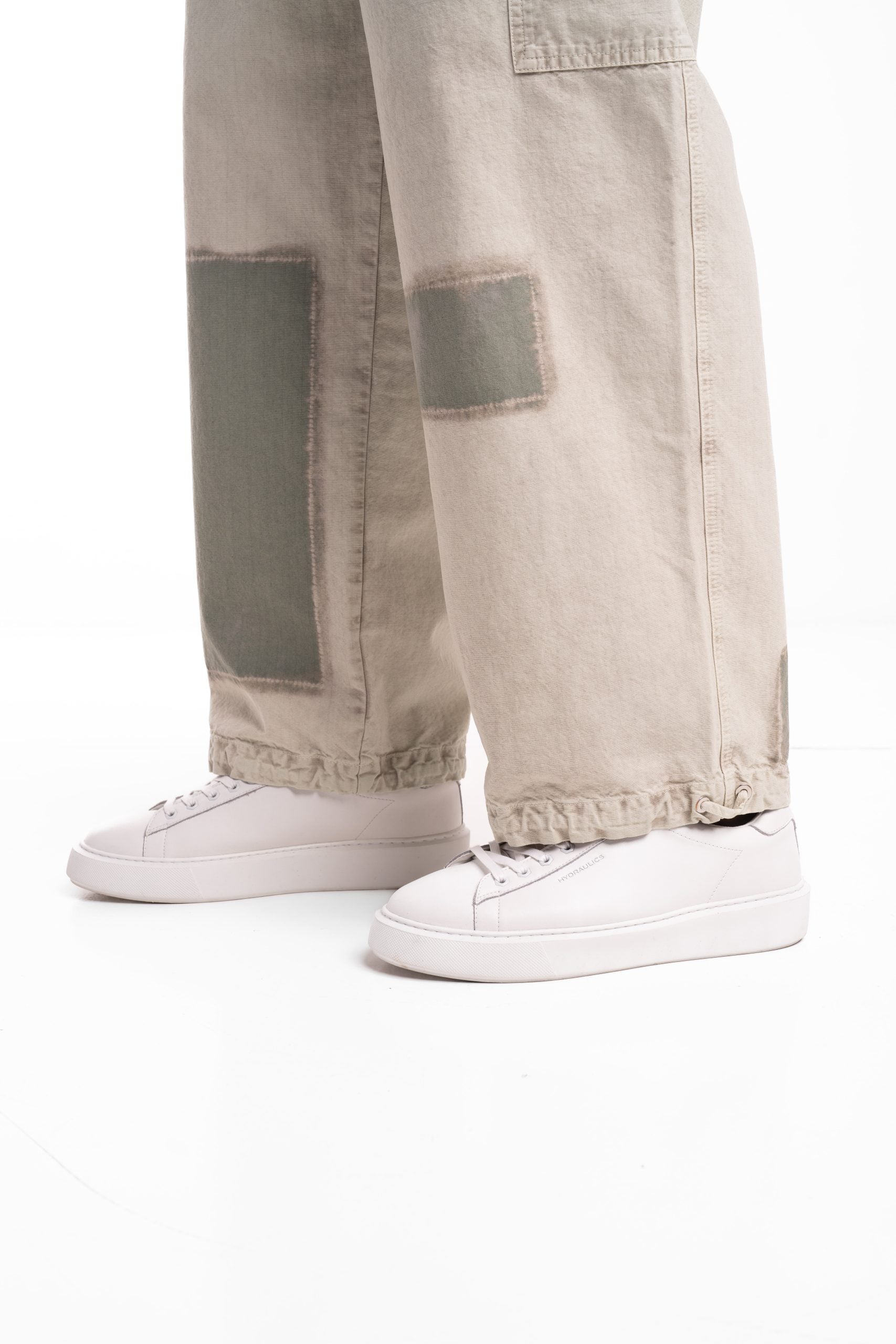 Etudes Men's Loose Cargo Ripstop Pants Sage E25MMTRO492-31