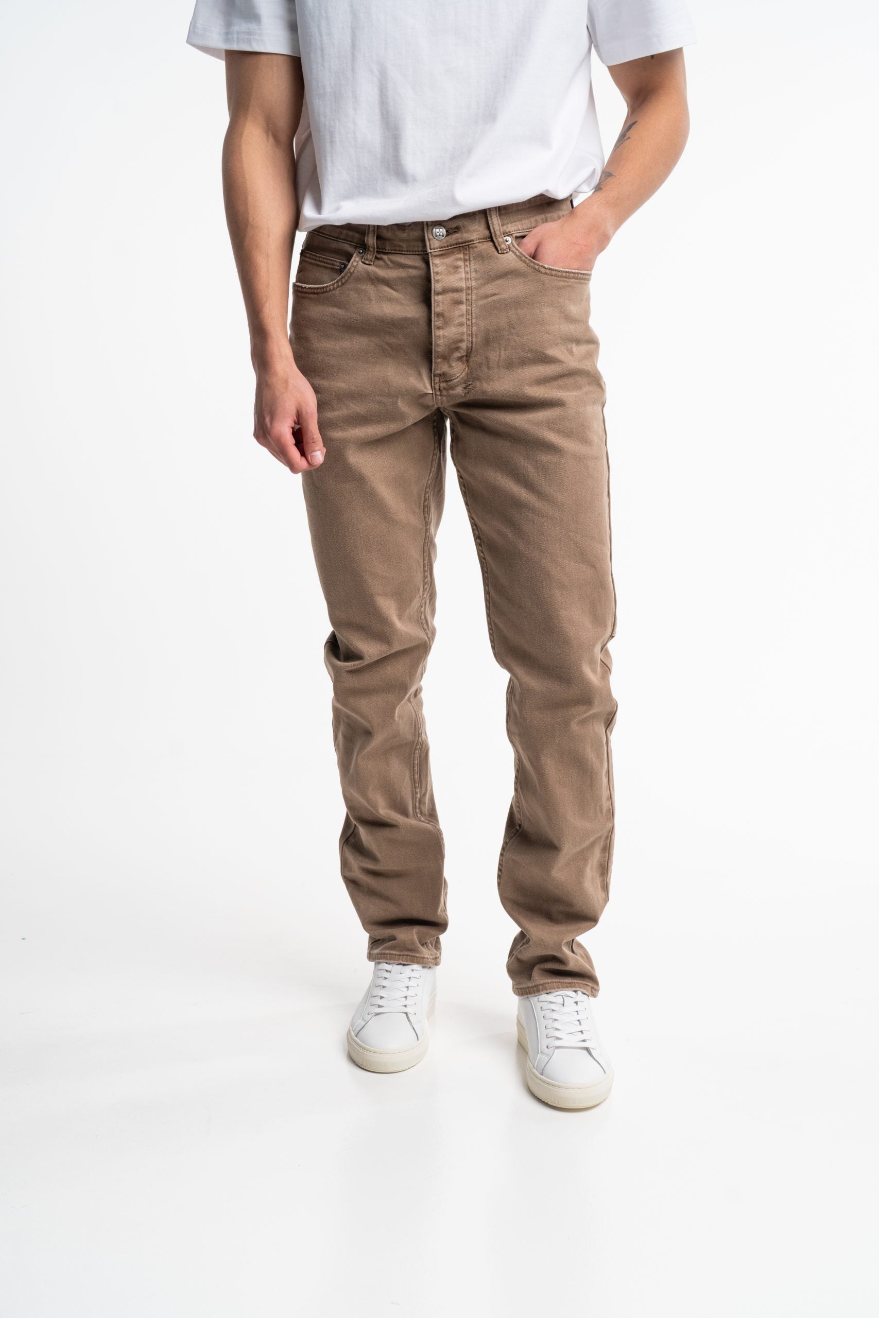 Ksubi Men's Woven Chitch Denim MPF25DJ013 BRW